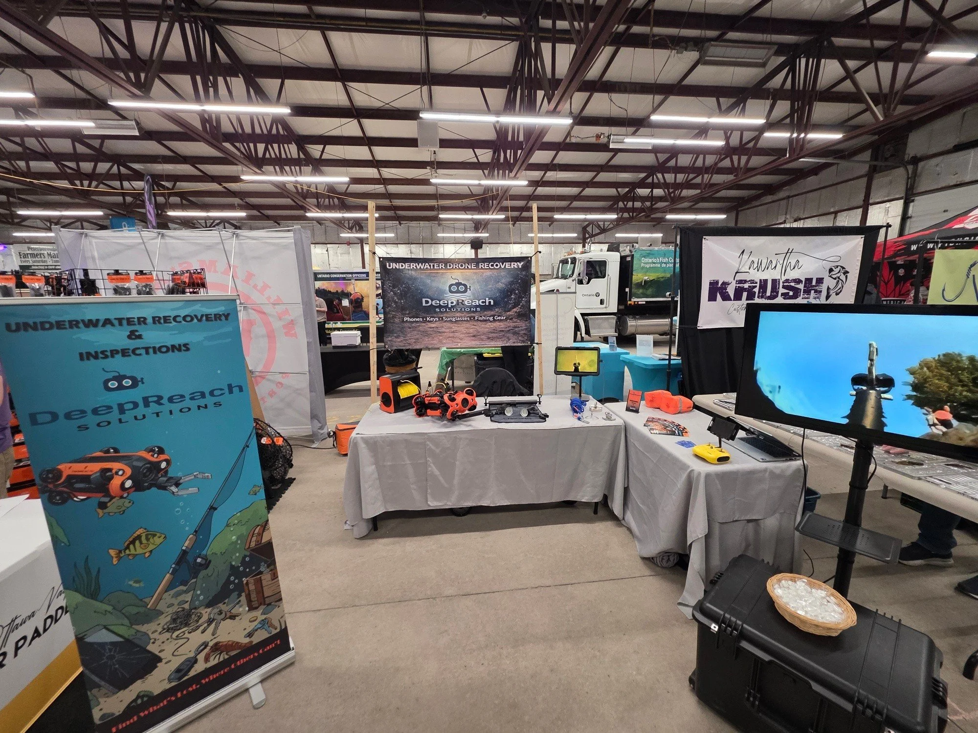 We&rsquo;re live today at the CanCast Show in Peterborough!

Come check out DeepReach Solutions and see how our underwater drone technology helps recover lost items, inspect underwater structures, and capture footage where divers can&rsquo;t safely g