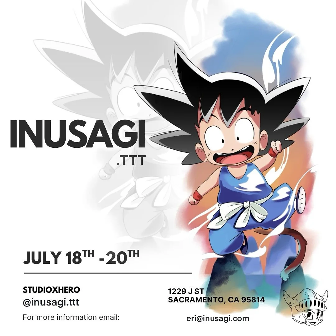 Local Sacramento artist @inusagi.ttt will be @studioxhero next week!! Make sure to come by and check him out!!βοΈ #animetattooshop #animetattoossacramento #illustartion #watercolourtattoo