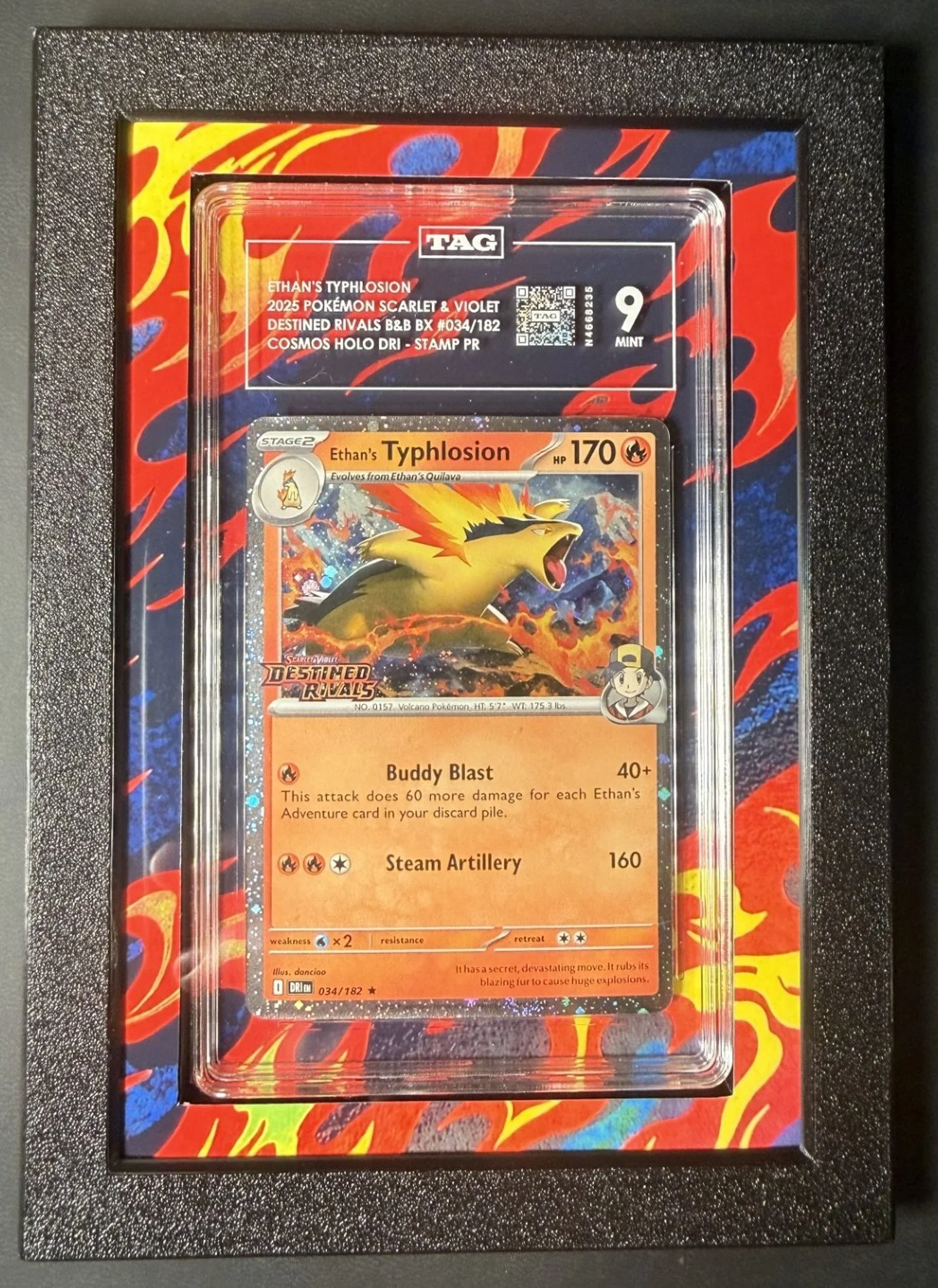 MintElite Pro Graded Card Frame w/ custom background