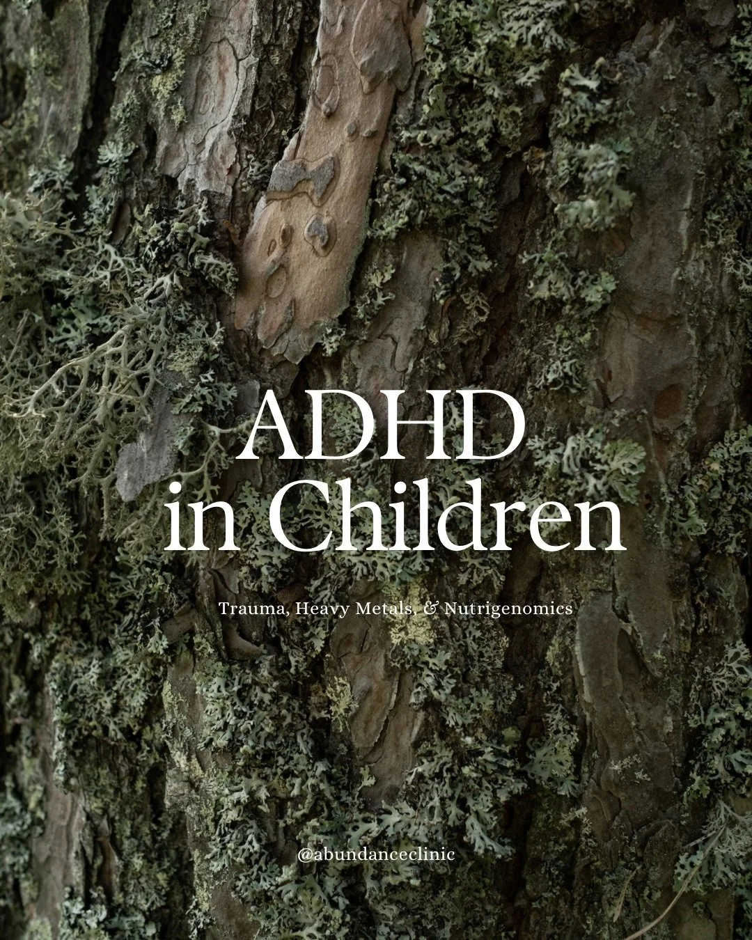 ADHD in Children. 

A deep dive into trauma, heavy metals, and nutrigenomics impacting the development, presentation, and severity of ADHD in kids. 

#adhd #adhdsupport #heavymetals #trauma #genetictesting