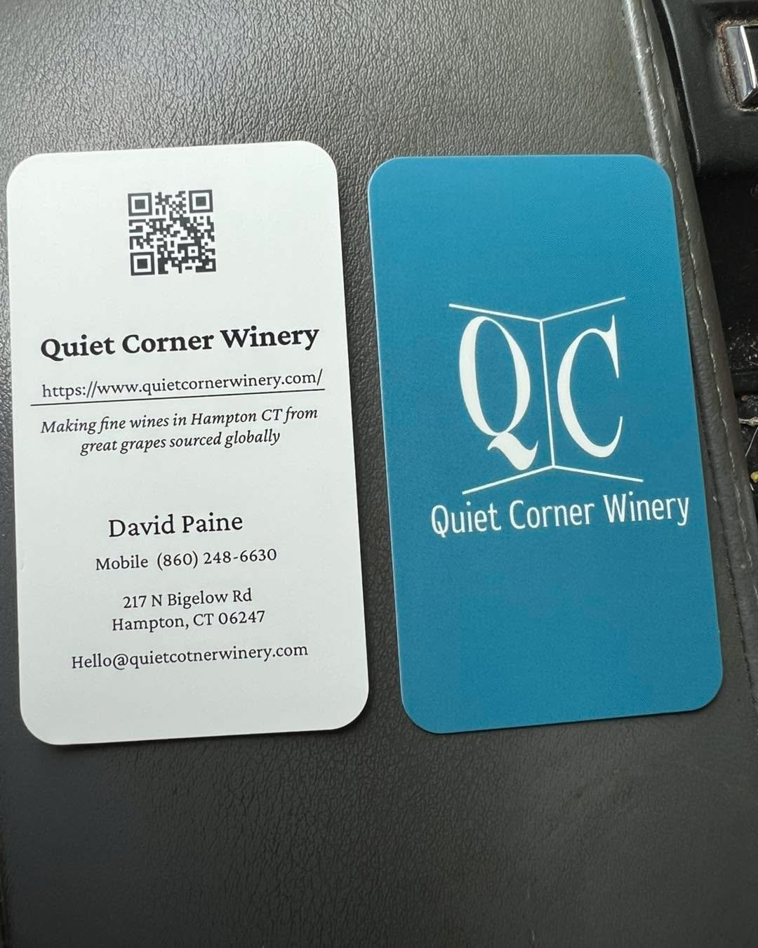 Little things you don’t think about when starting a winery. 
Everybody asked for business cards!
I can’t tell you when I was handed or asked for a business card in my corporate job in the last 6 years.