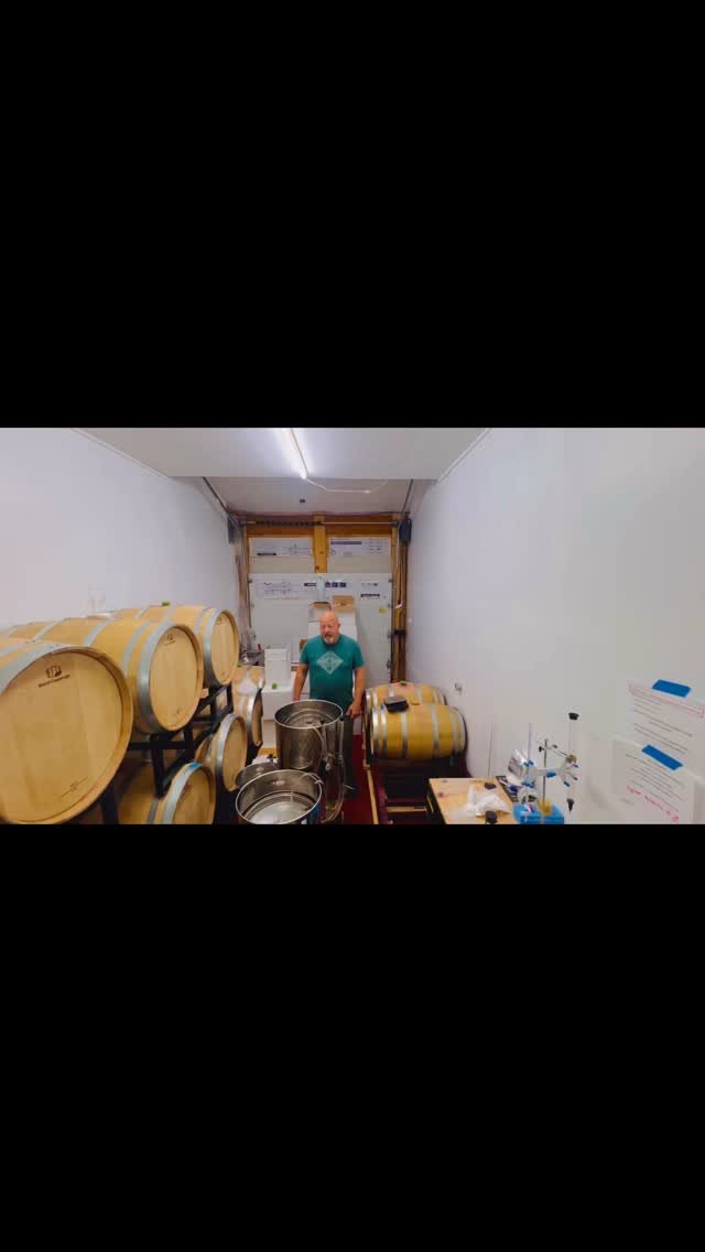 Hi, this is Dave the weekend Wine Maker at Quiet Corner Winery take a look at racking wine into Oak barrels. I age everything for at least one year in Oak barrels before bottling. Be patience this will taste good.