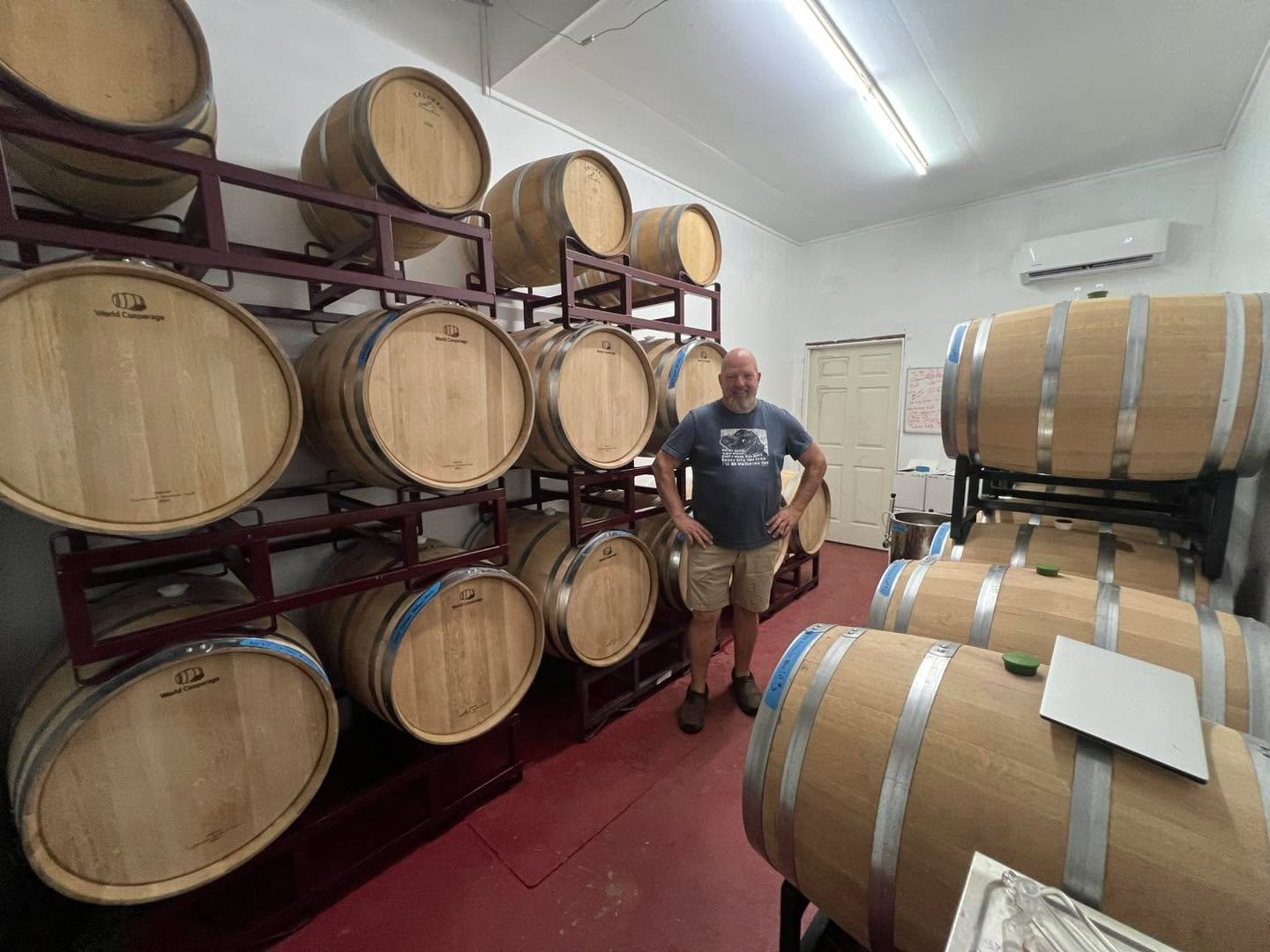 Hi, this is Dave the winemaker here, got done racking all the spring southern hemisphere reds into barrels. Everything I do is small lot, 1-3 barrels to focus a great tasting wine aged in hybrid French /American barrels Excited to share these great