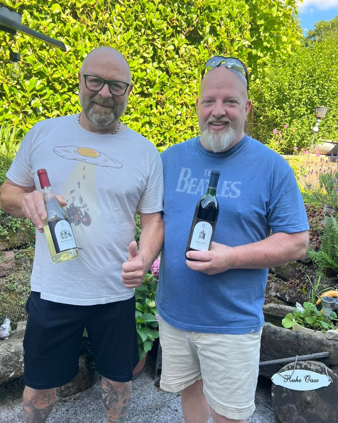 Sharing our Silver Medal Sauvignon Blanc and Bronze medal Malbec with one of my oldest friends in Germany today. The amazing Yael Garcia who is from Germany and is part of the Quiet Corner Winery Family will be running the tasting room today. Open