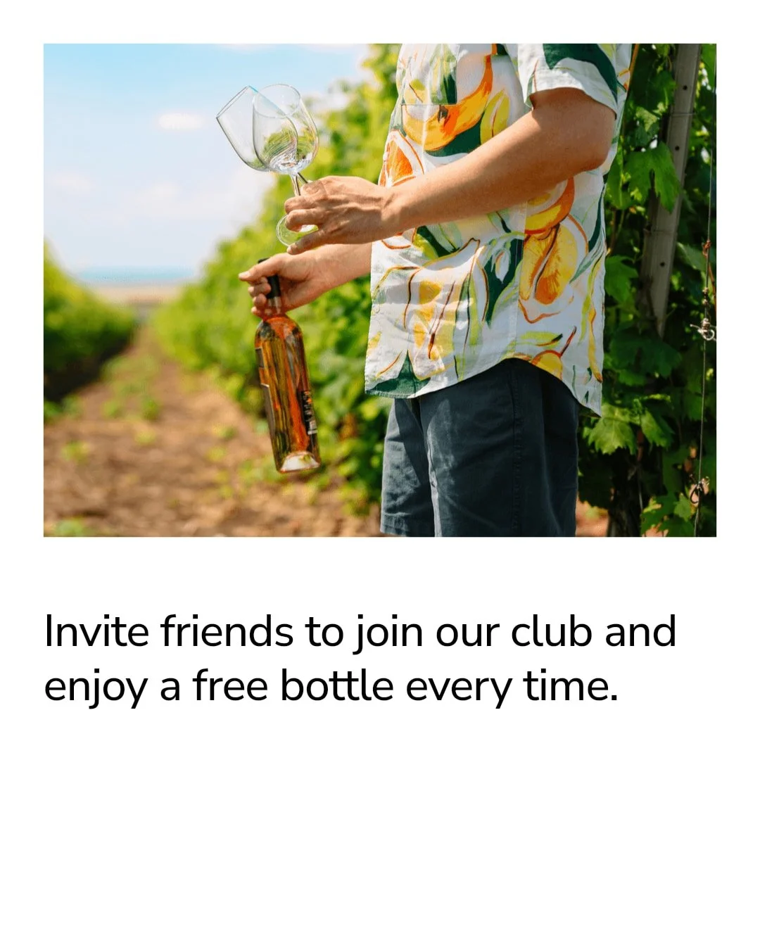 Share the Quiet Corner and get rewarded with free wine! For every friend who joins our Wine Club and sticks around for 6 months, you earn a FREE bottle from any varietal in our lineup.

Imagine inviting just 6 friends to savor handcrafted wines made 