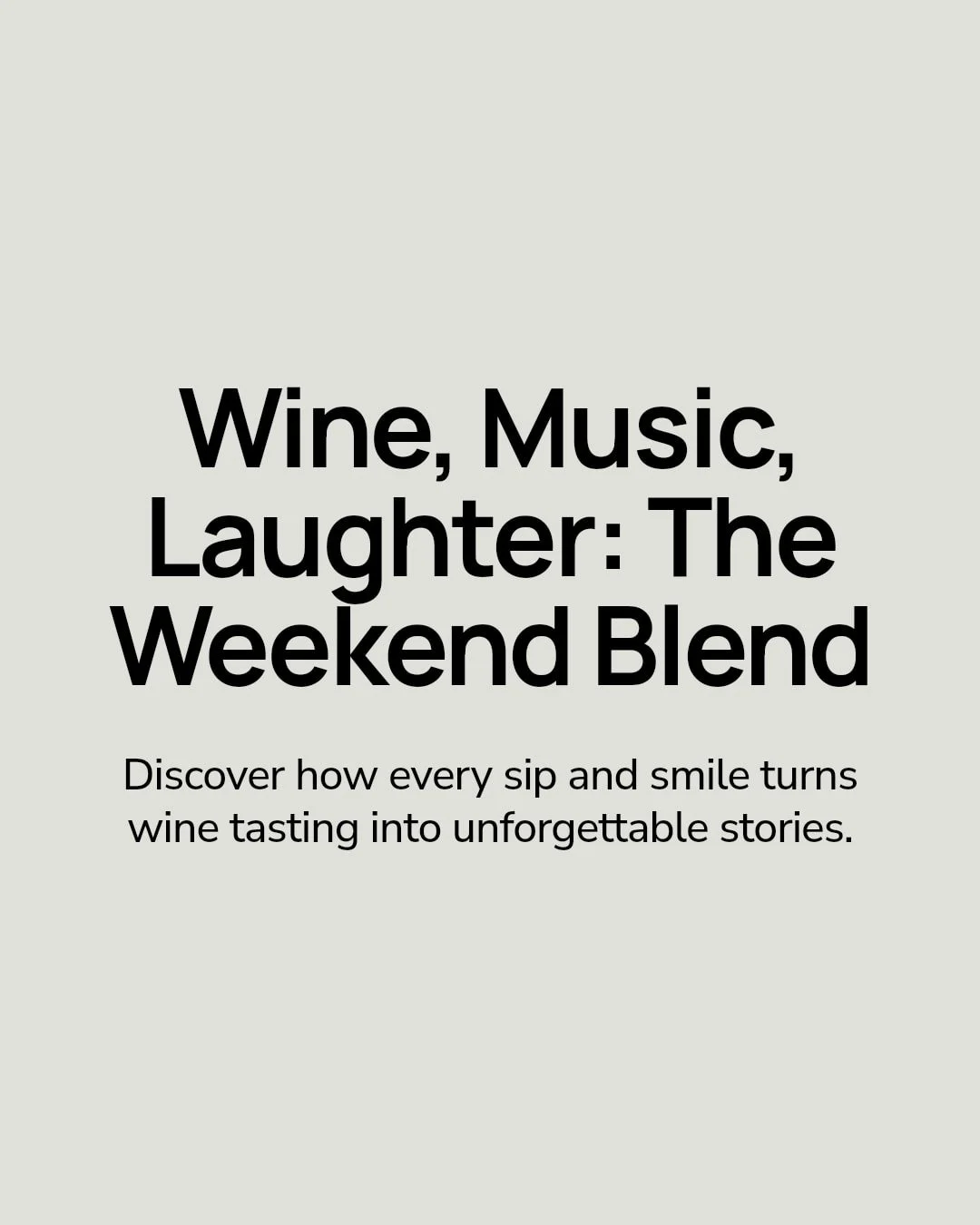Our weekend tastings have found their own rhythm&mdash;music weaving through the air, laughter bubbling up around the tables, and glasses filled with freshly poured wines from South Africa to Chile. Each note, each sip, and every shared smile creates