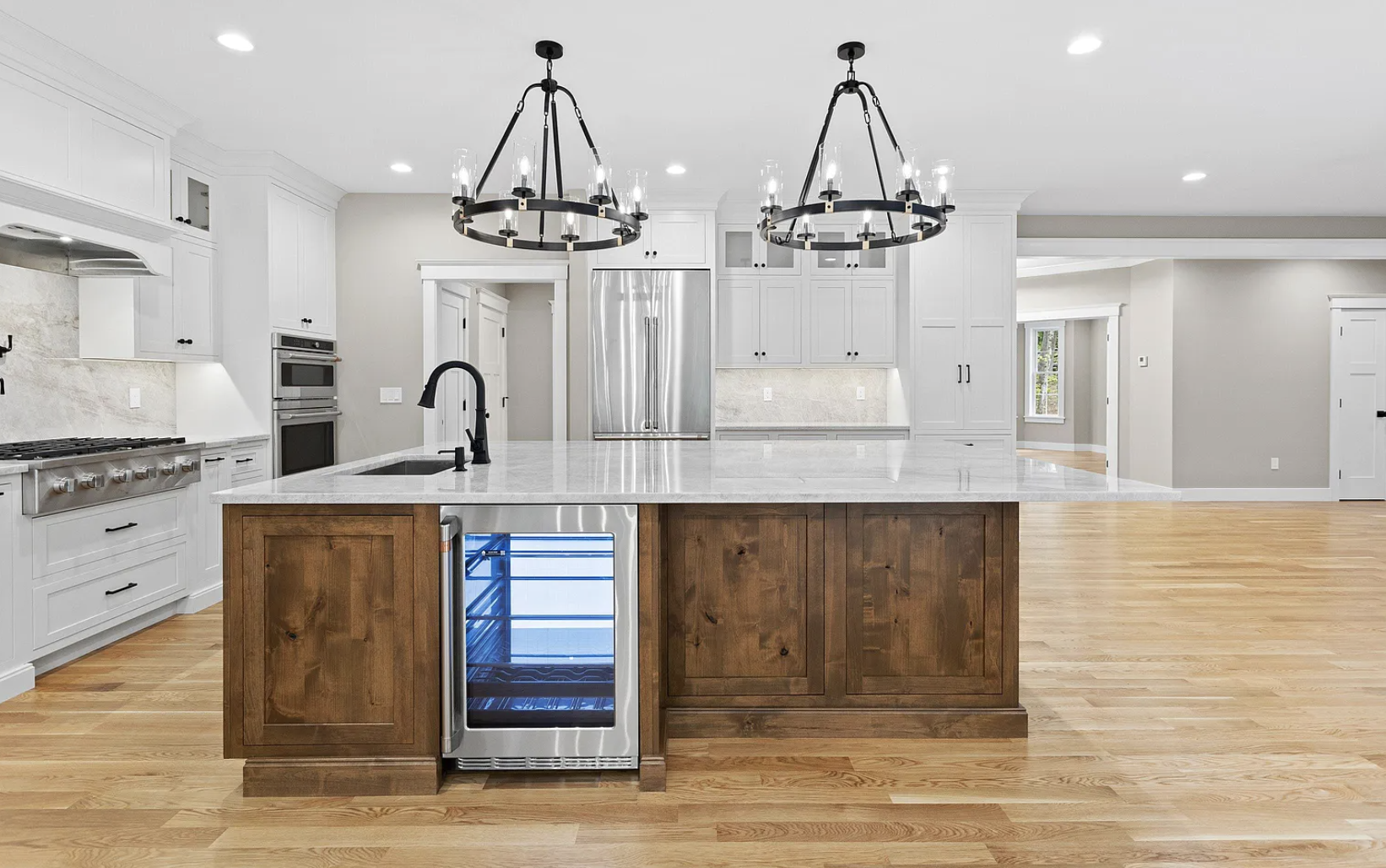 Shiloh - Rustic Knotty Alder with Walnut Stain