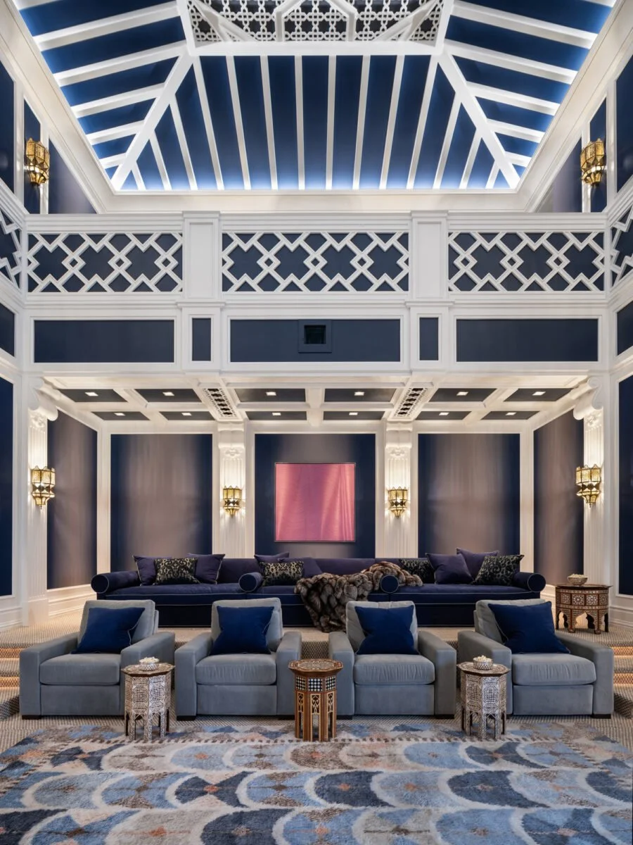 Home Theater lighting design in Rancho Santa Fe residence