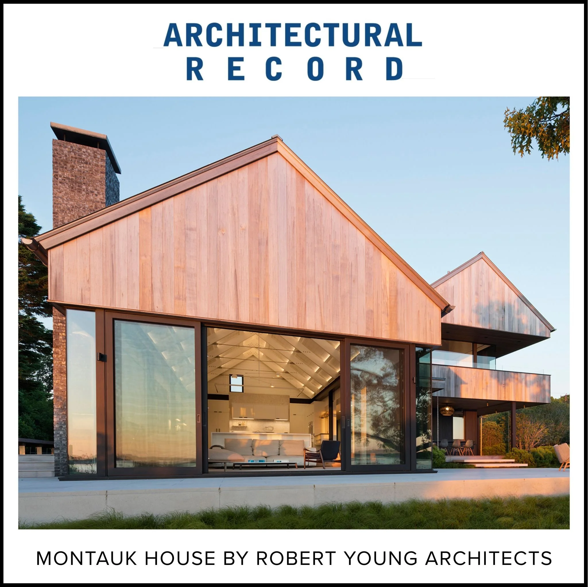 Architectural Record | Montauk House by Robert Young Architects & Tirschwell Lighting Design