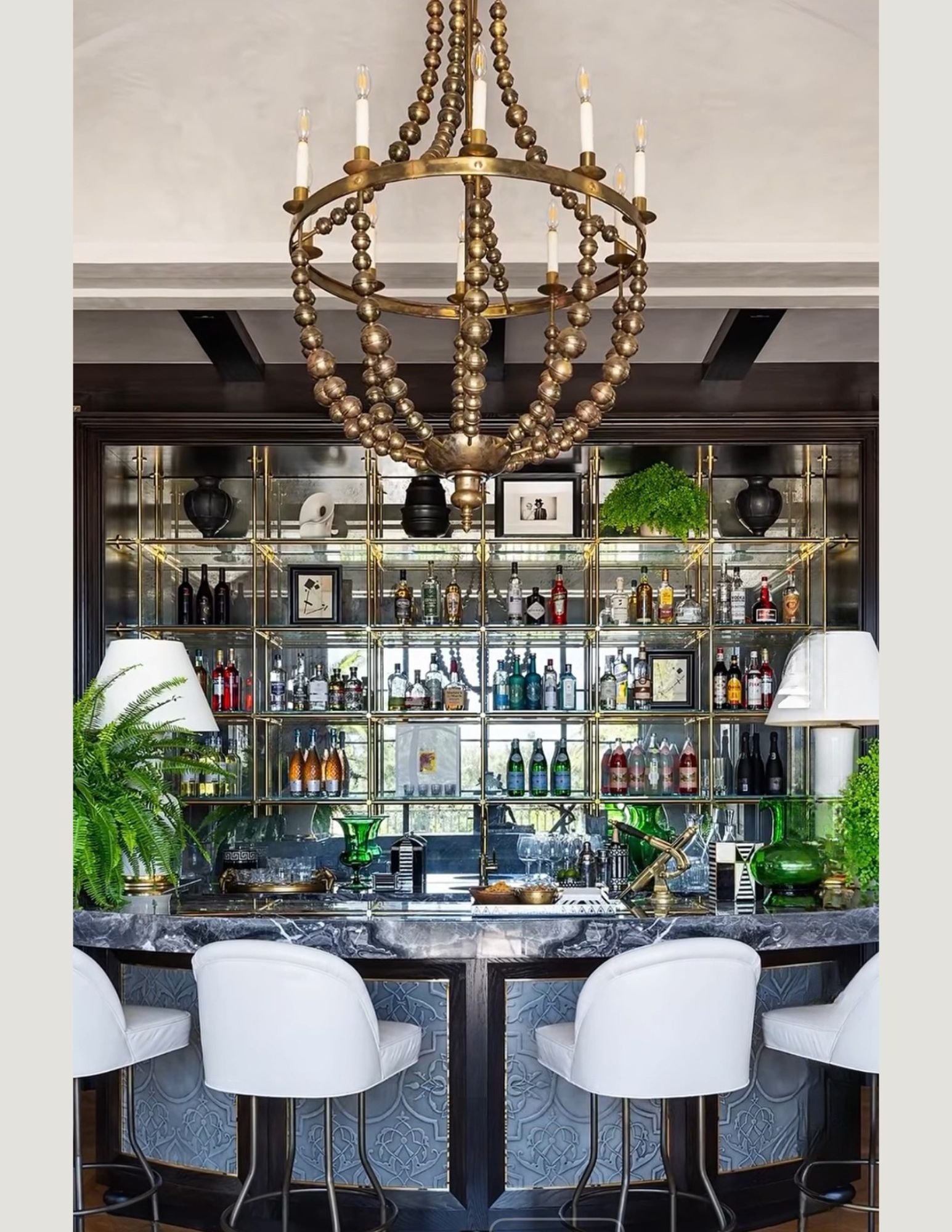 Parisian Bar of California residence, lighting design by Tirschwell Lighting Design