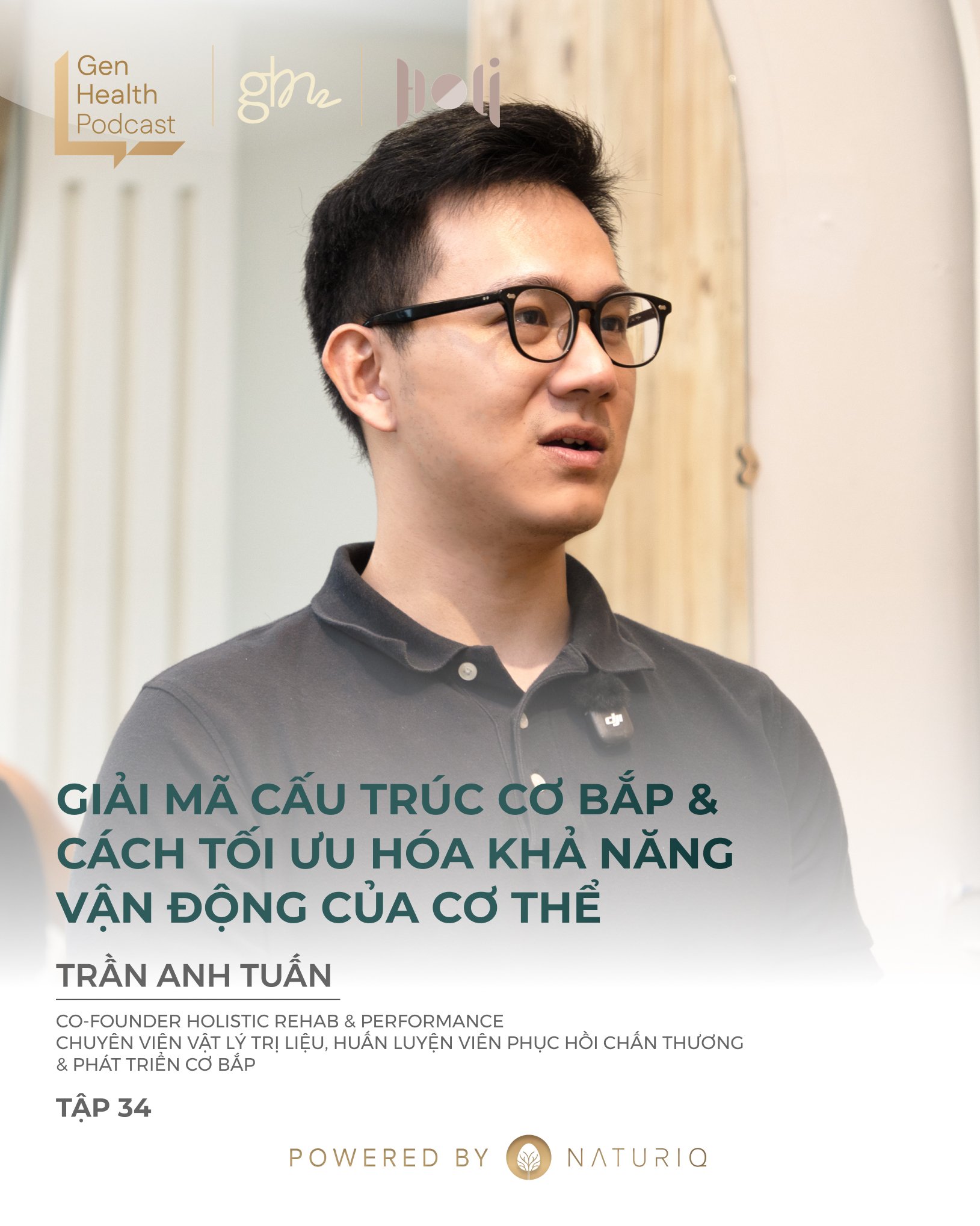 TỪ PHỤC HỒI ĐẾN HIỆU SUẤT: GIẢI M&Atilde; CẤU TR&Uacute;C CƠ BẮP &amp; GEN DI TRUYỀN

Tiếp nối những giải đ&aacute;p về cơn đau v&agrave; tư thế trong Phần 1, ở tập n&agrave;y, Gen Health Movements c&ugrave;ng kh&aacute;ch mời @tuan.anhtrann (Co-foun