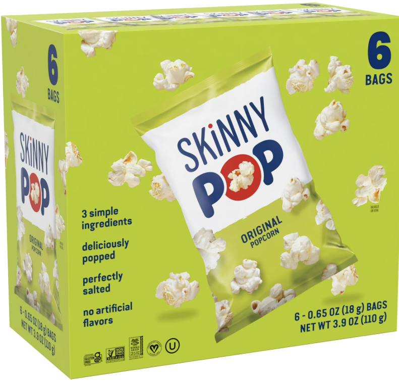 Skinny Pop Original Popcorn- 6 pk