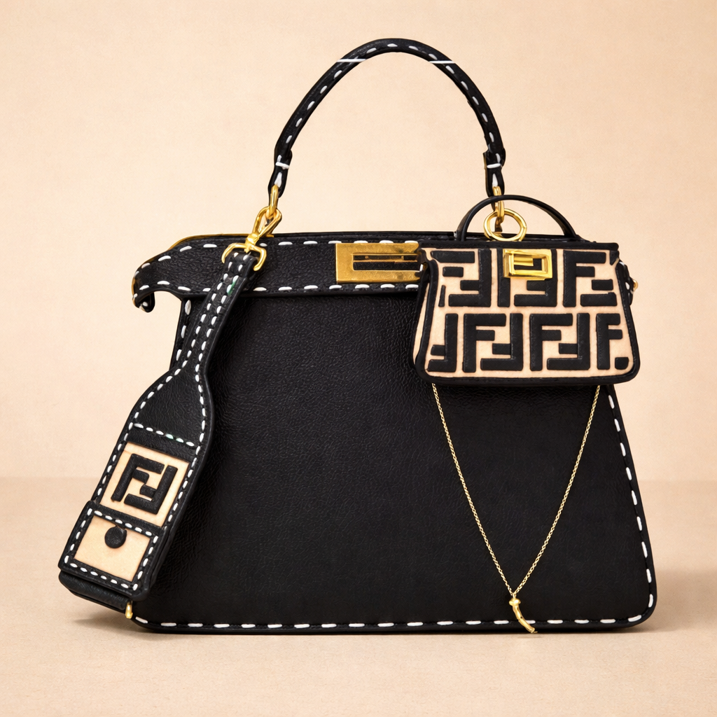 Inspired Contrast Stitch Top-Handle Satchel – Luxe Edition