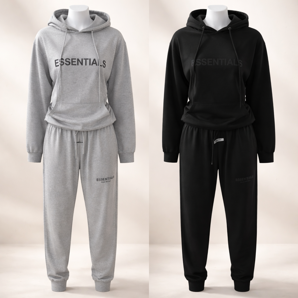 Inspired Essentials 2-Piece Lounge Set – Black & Grey