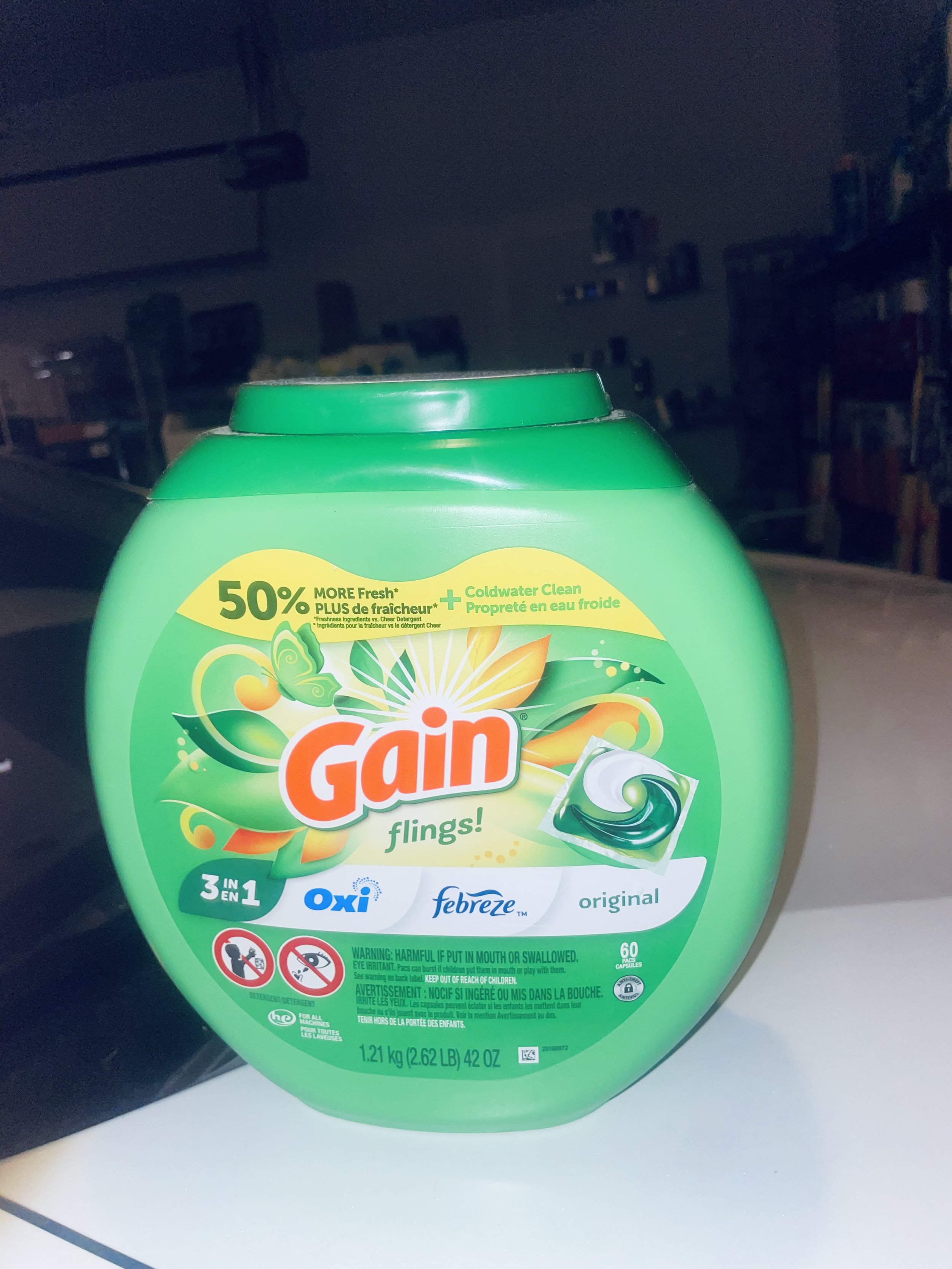 Gain Flings 3-in-1 Original β 60 Count