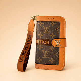 Monogram Phone Case with Card Holder & Strap – iPhone 15 Pro Max