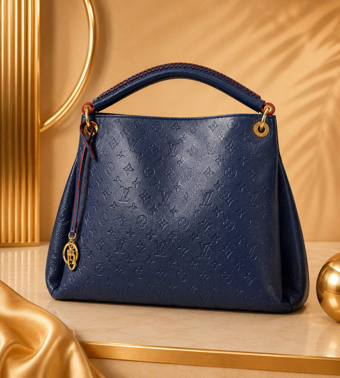 Midnight Bleu Monogram Carryall Tote