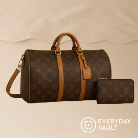 Signature Embossed Tote & Wallet Set