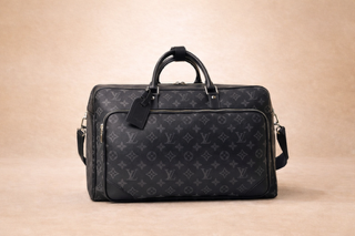 Monogram Travel Duffel – Black & Gray