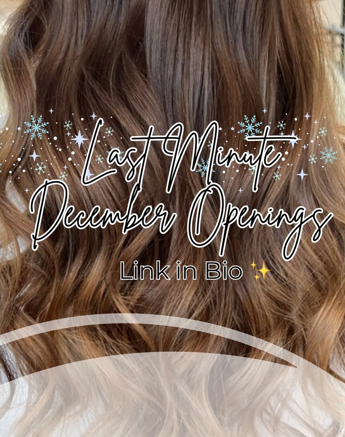 A few surprise December spots just opened! 🙌 If you&rsquo;ve been waiting for a sign to book your holiday hair&hellip; this is it. Colour &bull; Extensions &bull; Toners &bull; Refreshes DM me or tap the link &mdash; these will go quick.

www.dbucks