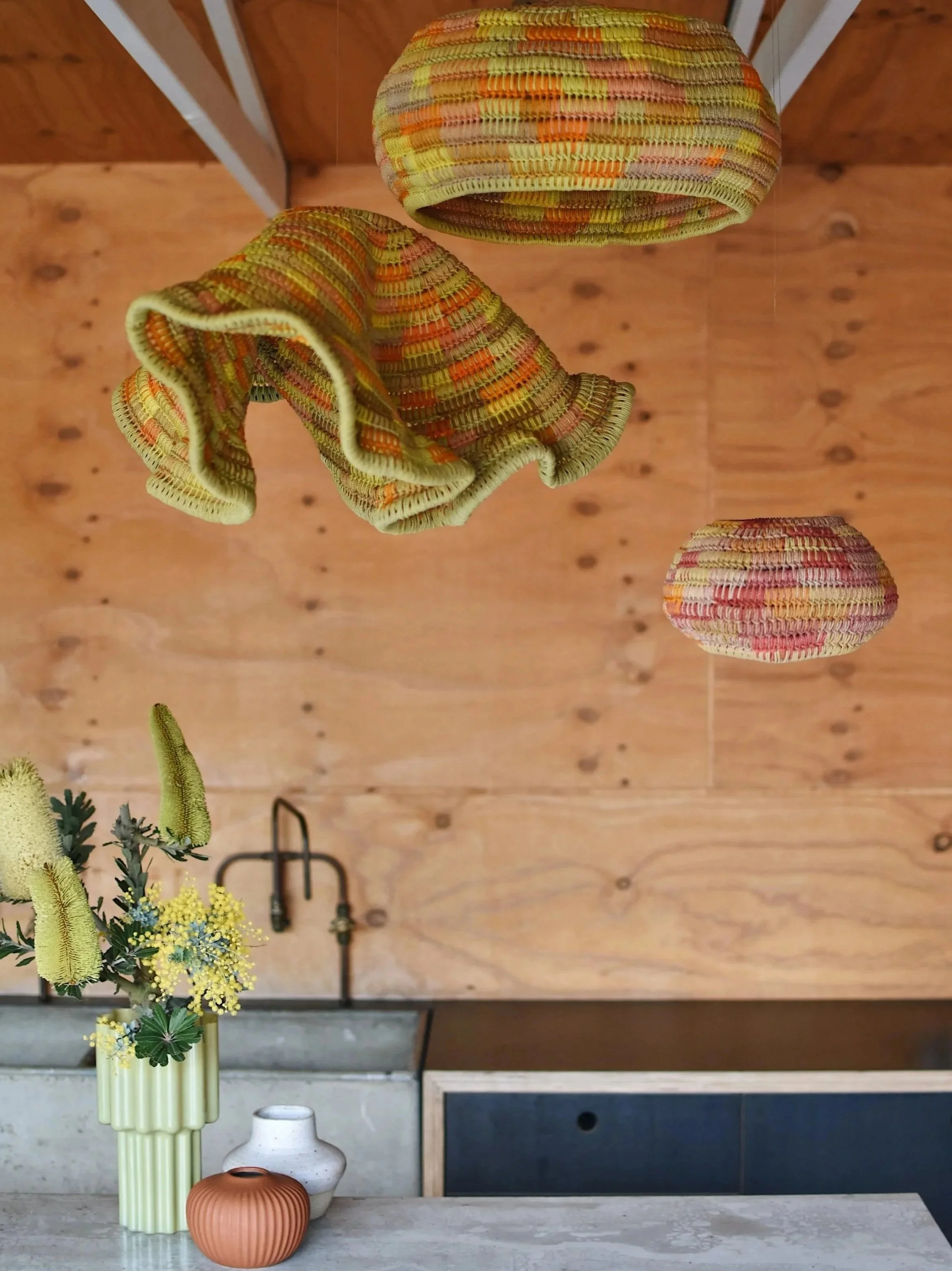 Handwoven Light Shades Small and Large