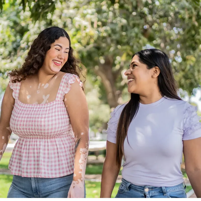 therapist and client during walk and talk therapy