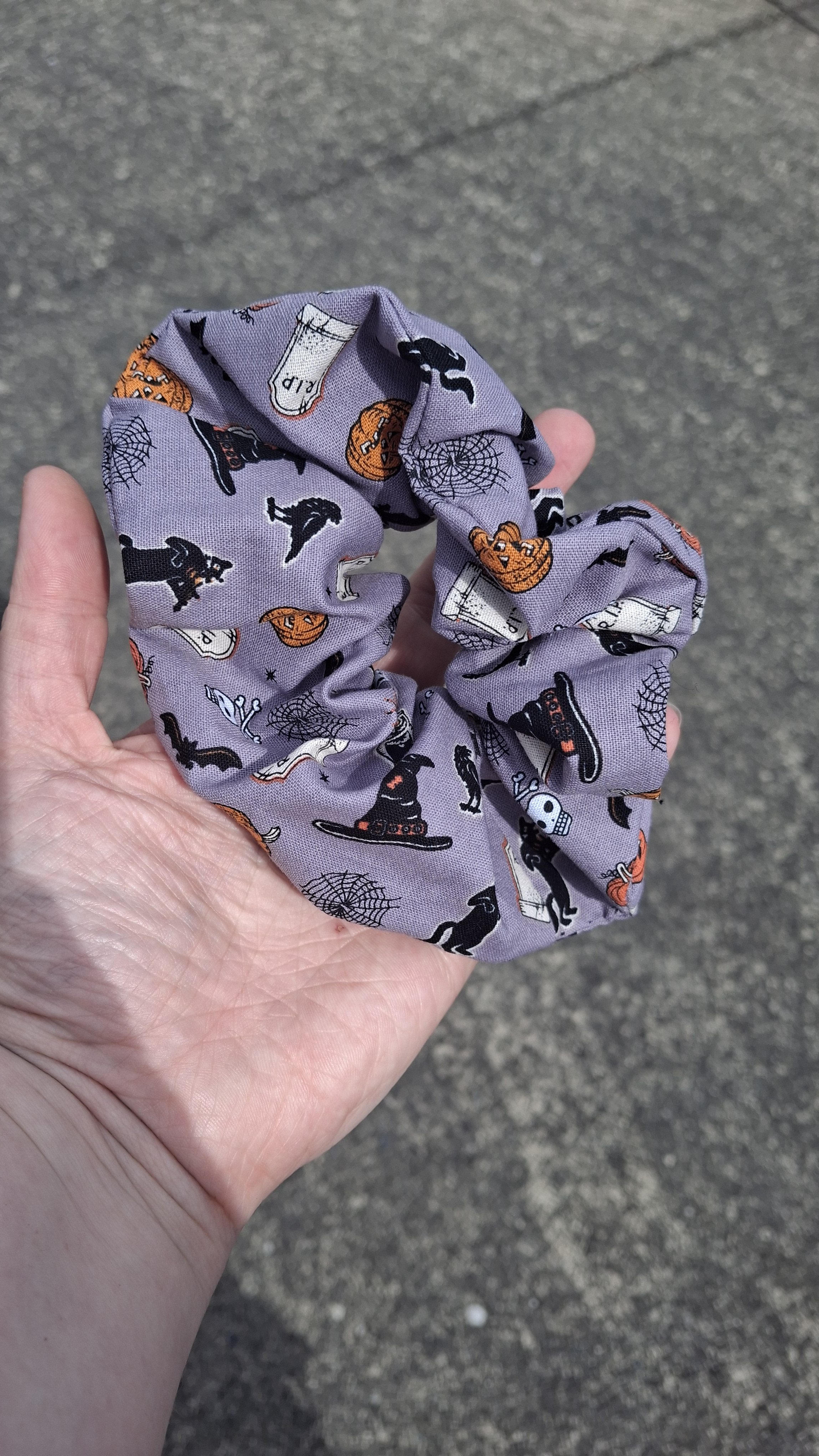Cutesy Halloween Animal Scrunchie