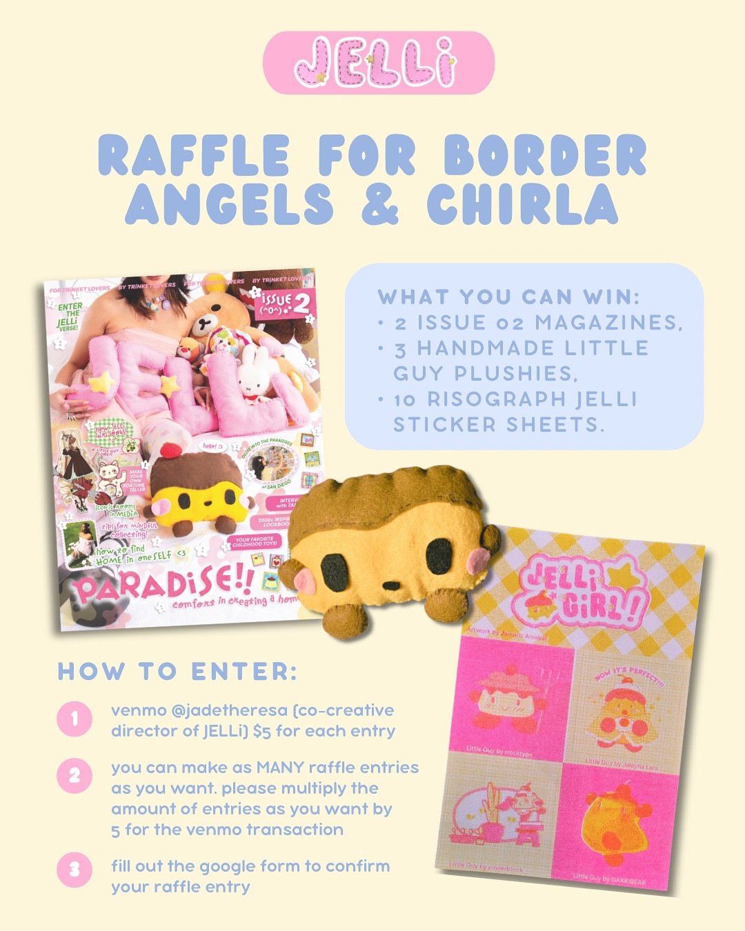 SUPPORT IMMIGRANT COMMUNITIES ❤️
We're hosting a raffle to raise funds for @borderangelsoffical & @chirla_org (links in bio)
As a magazine that holds so much pride in being from San Diego, a border city where immigrant communities thrive, we wan