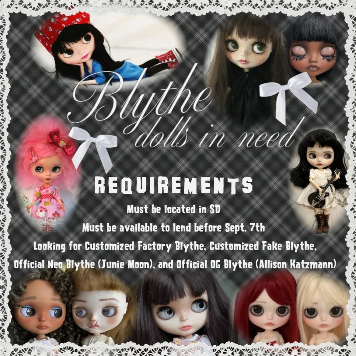 interested in having your trinkets and loved items in JELLi? we're looking for dolls! ₊˚⊹ ᰔ
if your dolls and your schedule fit within the requirements listed, fill out this google form to be featured:
https://forms.gle/bmKAZycKCqfq6VTz8
ଘ( ཫ .