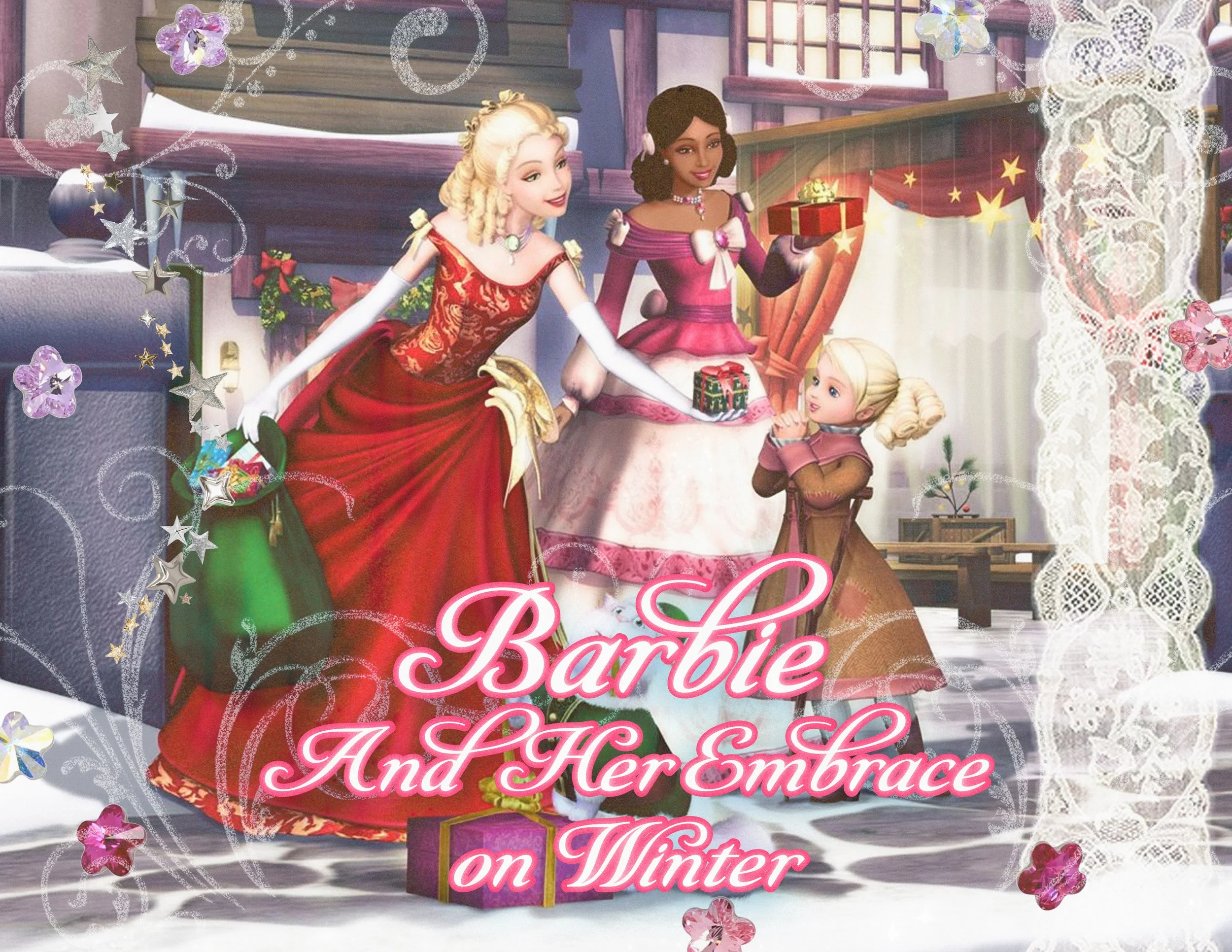 Barbie and Her Embrace on Winter