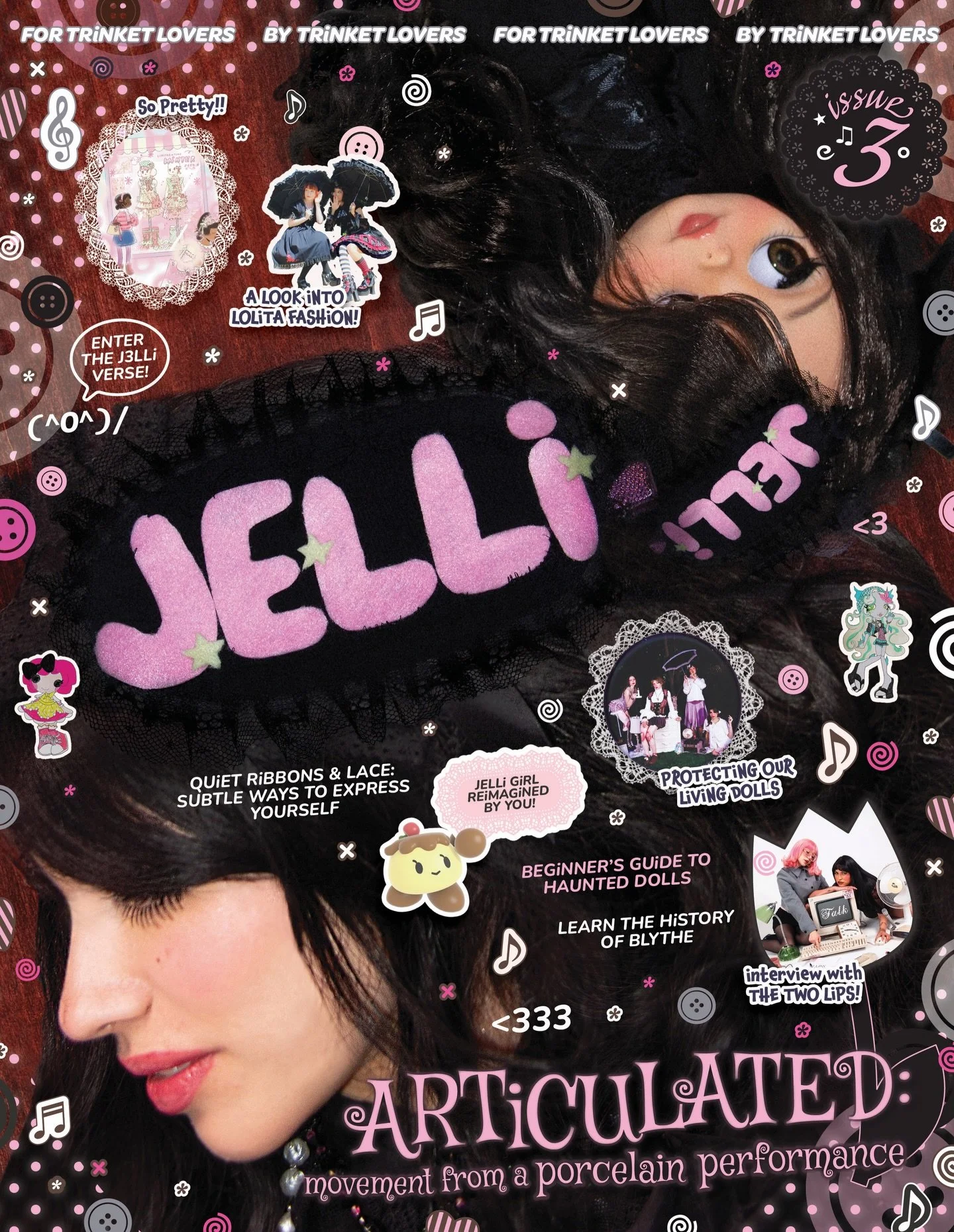 ✿ JELLi iSSUE 03: ARTiCULATED ✿ 

&mdash;PRE-ORDER ON OUR WEBSITE: https:// jellizine.com
PRE-ORDER PERIOD: 2/27/26 - 3/20/26
♬⋆. expected to ship out during the month of April

JELLi is a magazine for trinket lovers made by trinket lovers! our third