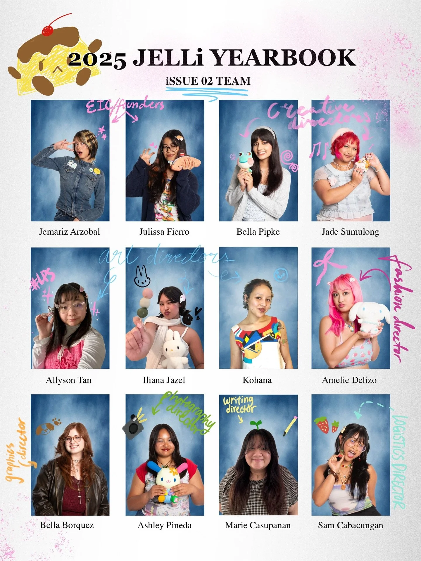 a look into the team that made iSSUE 02!!⋆｡&deg;✩
✮ while we wait for the magazines to be ready, check out the BTS video for this issue on our YouTube channel under JELLiMagazine (˶>⩊<˶)

https://youtu.be/ryPcLqoZVfo?si=3fSPhqMNjDPYBSqP