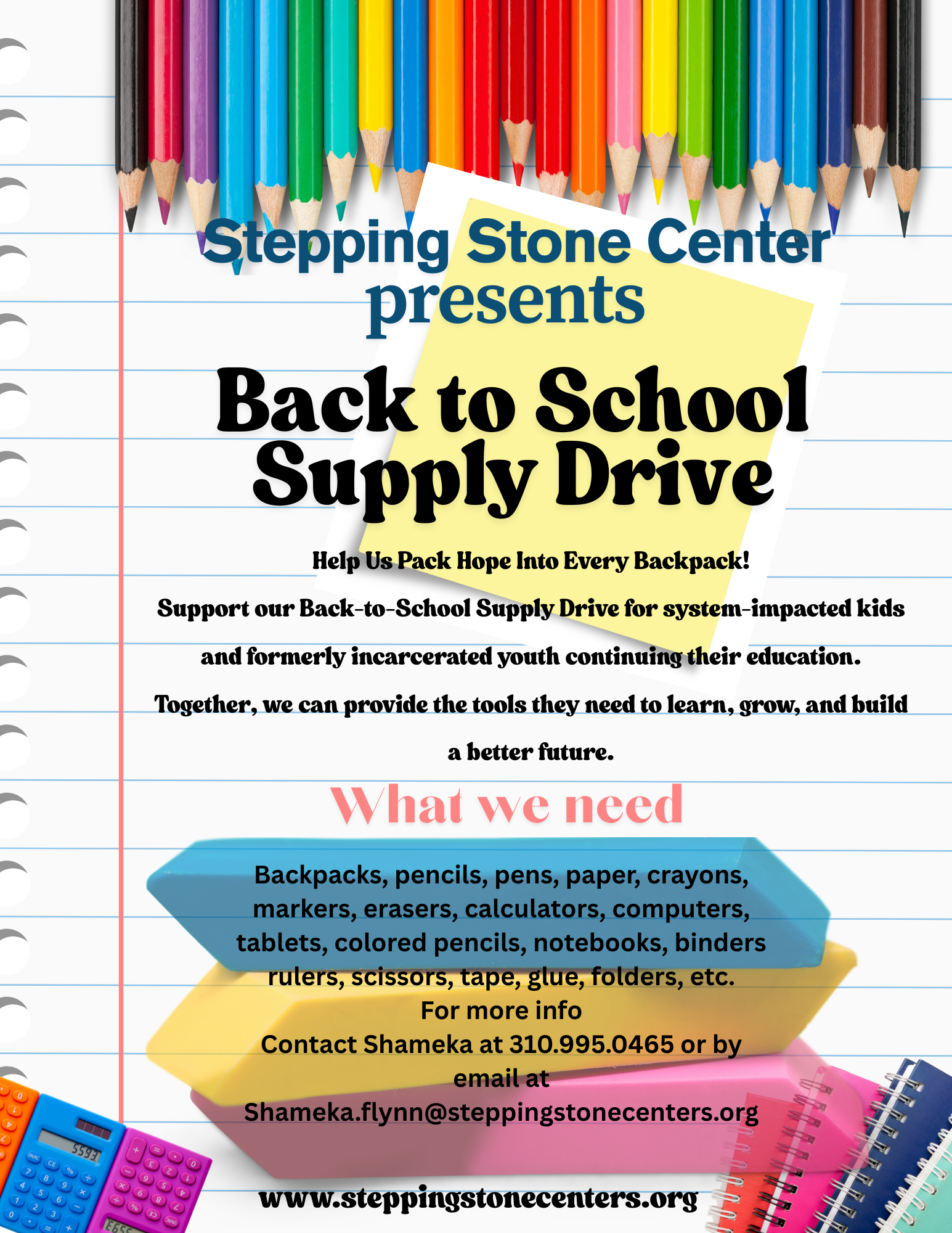 Leveling the Playing Field: Our 2025 Back-to-School Drive Is Here!