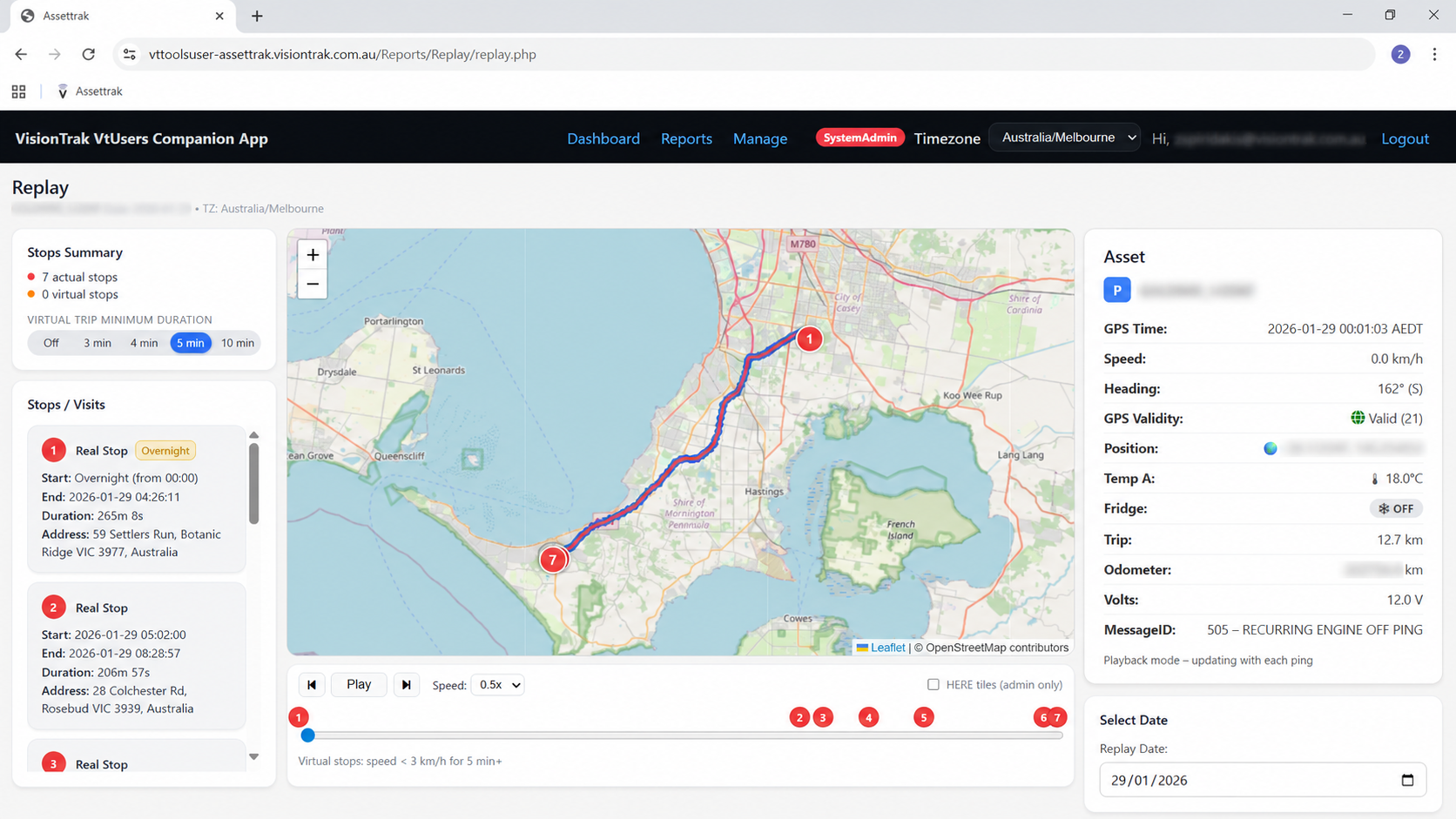 VTtools Real Time map