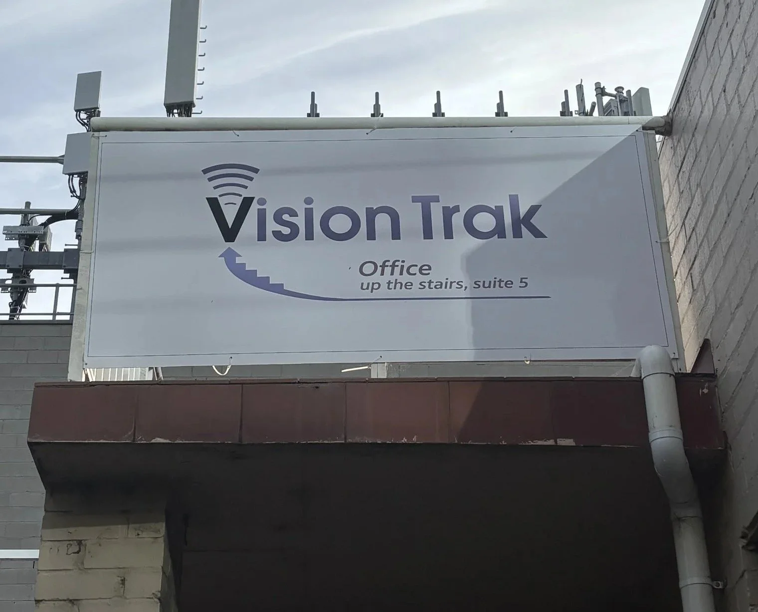 VisionTraks front office sign