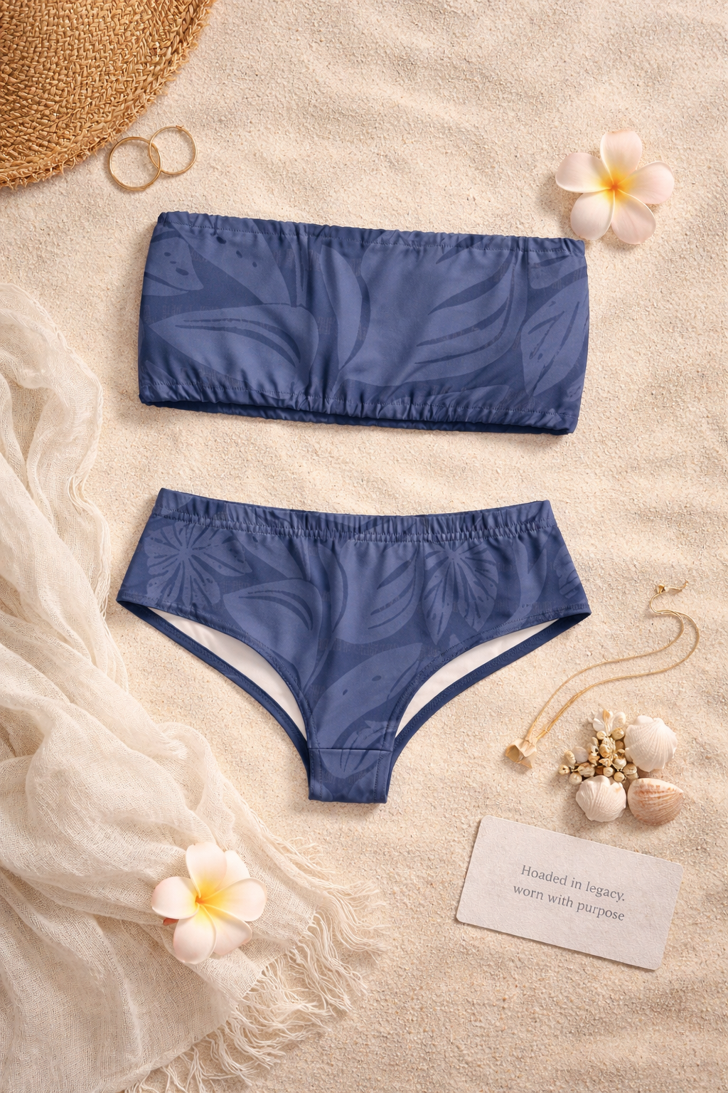 Hānau Hou Exclusive Collection: Ea Bandeau Two-Piece Swimsuit