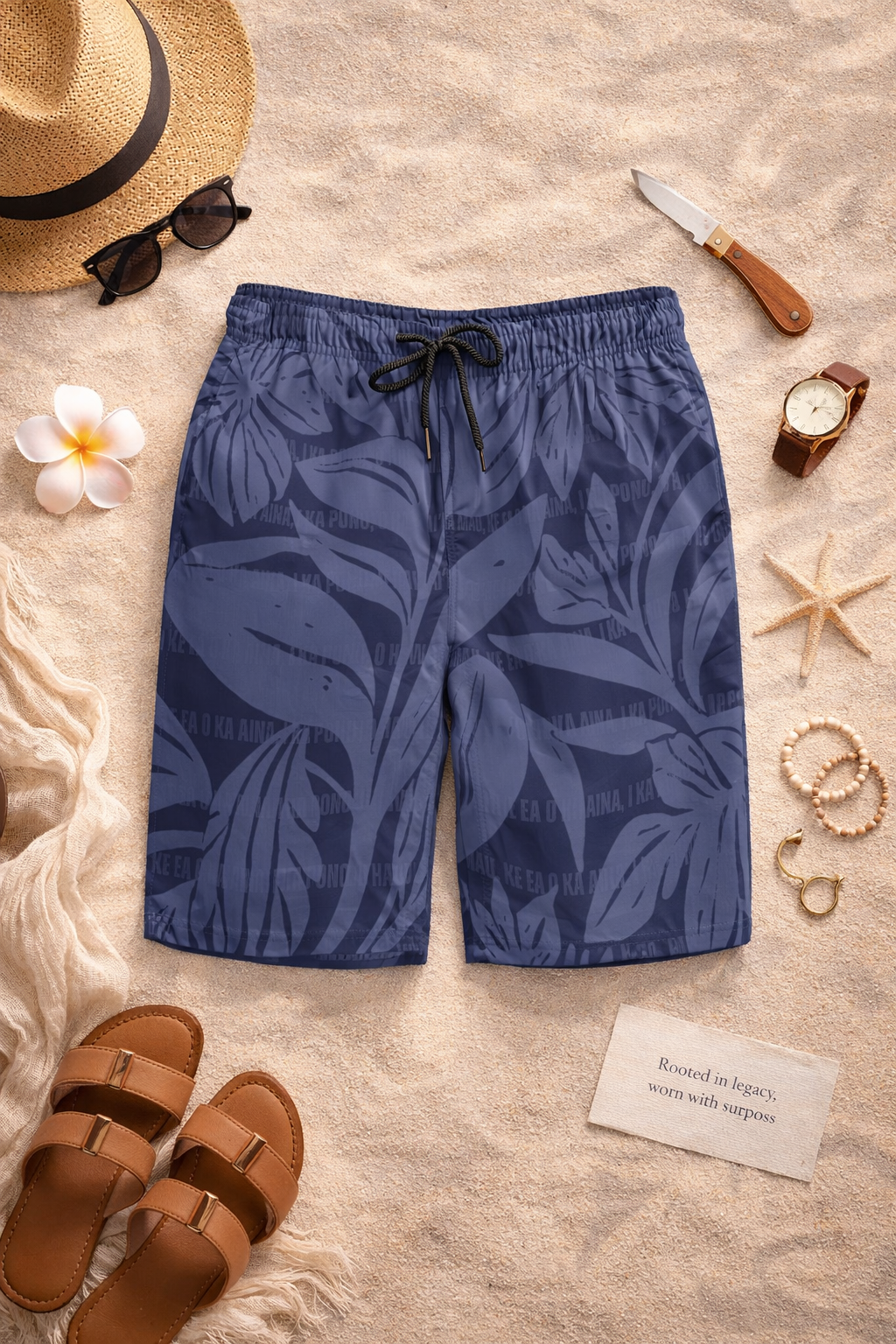 Hānau Hou Exclusive Collection: Ea Kāne Surf Shorts
