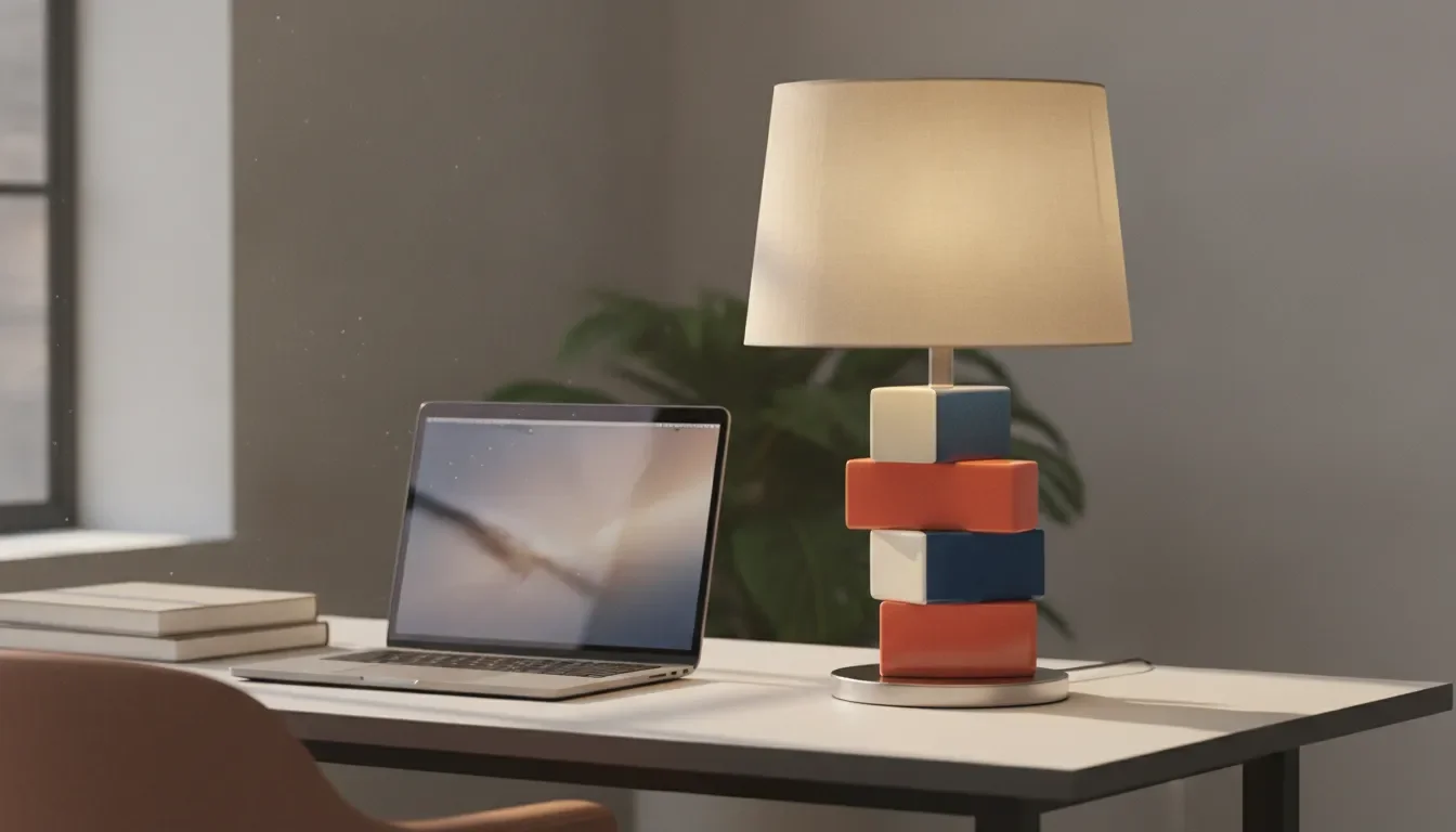 Best Table Lamp for Home Office: Color-Blocking Picks