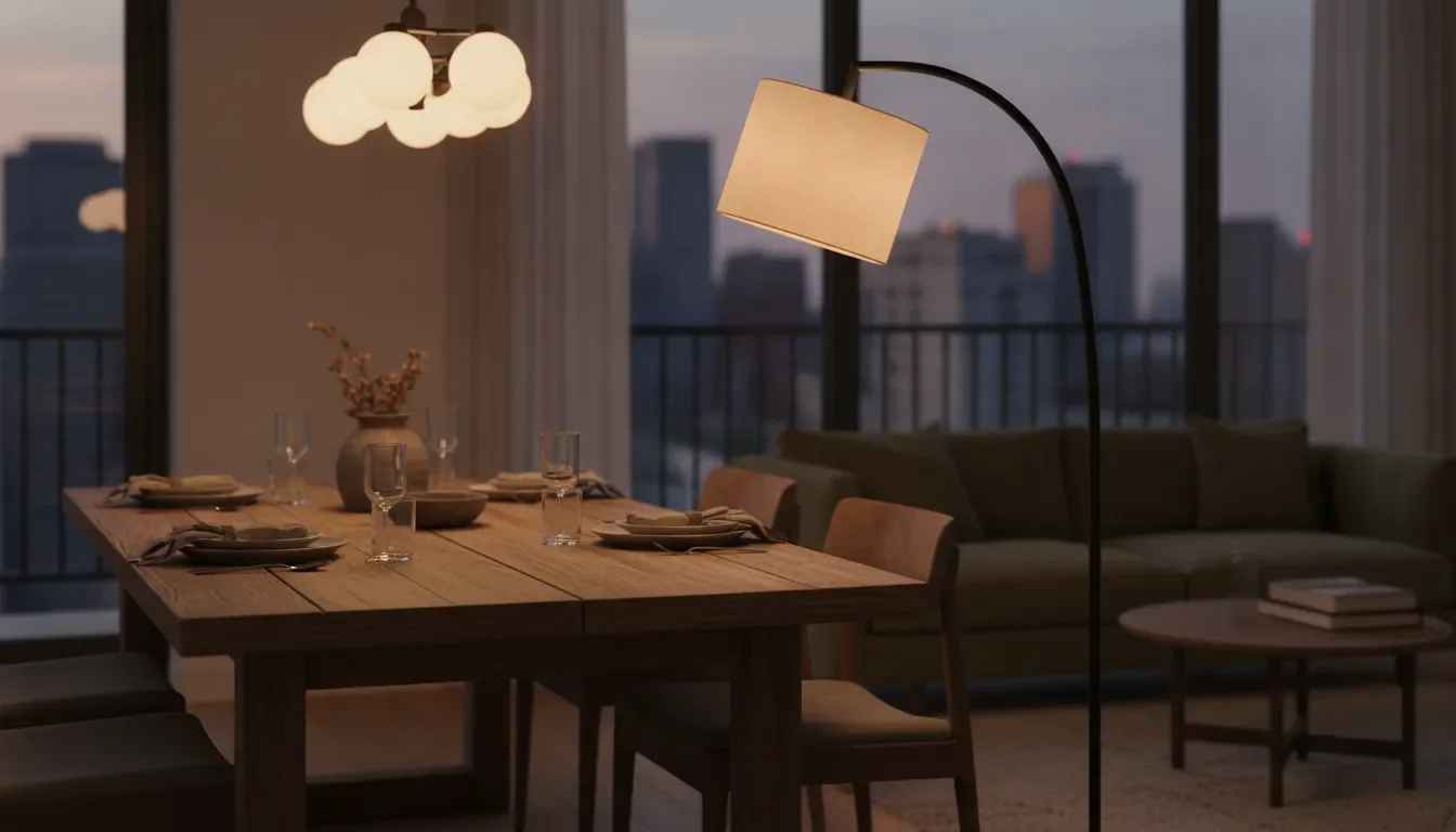 How a Dining Room Floor Lamp Outperforms a Pendant