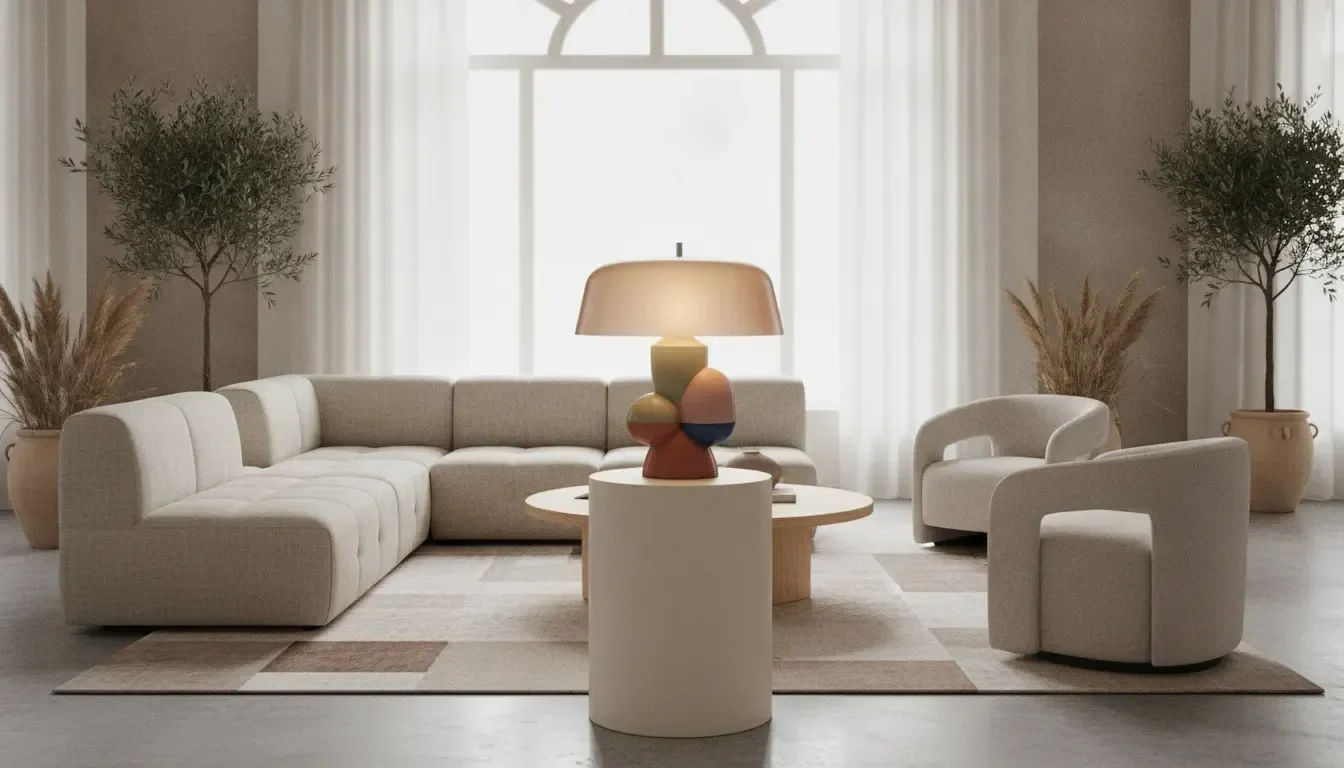 Color-Blocking Statement Lamps for Design Showrooms