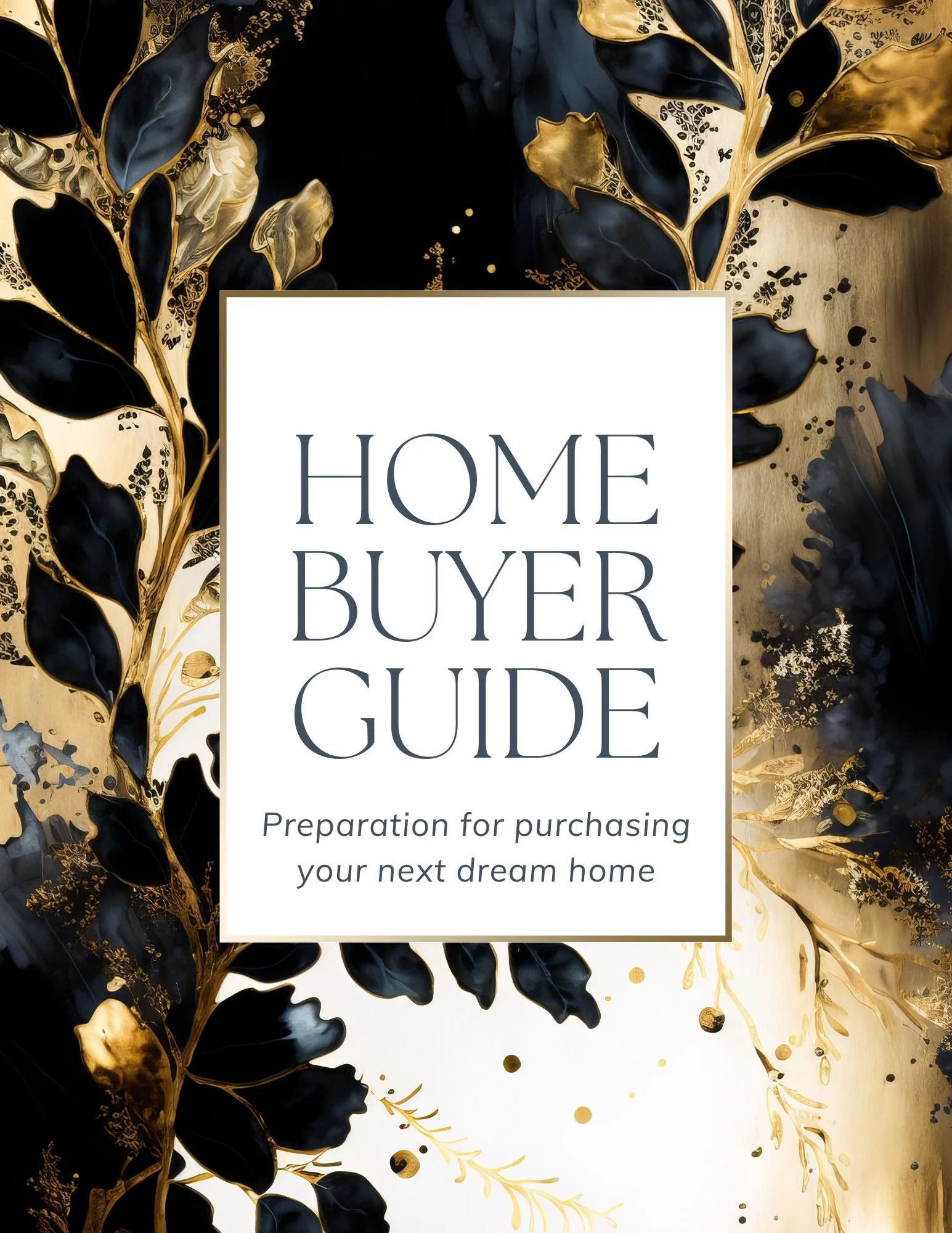 +30 Page Home Buyer Guide - Gold and Black - The Uma Collection