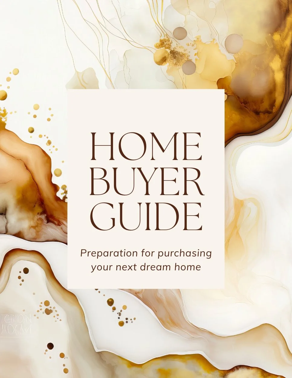 +30 Page Home Buyer Guide - Beige and White - The Uma Collection