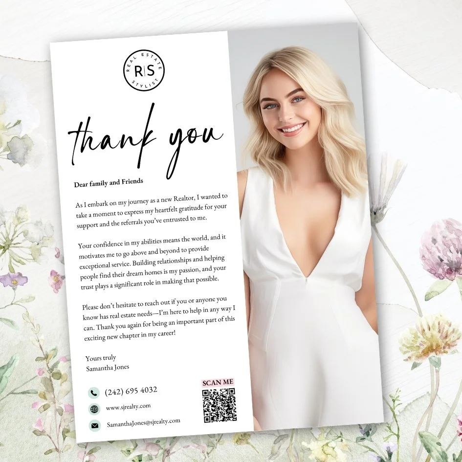 Printable Thank you letter - Spring - The Ola Collection
