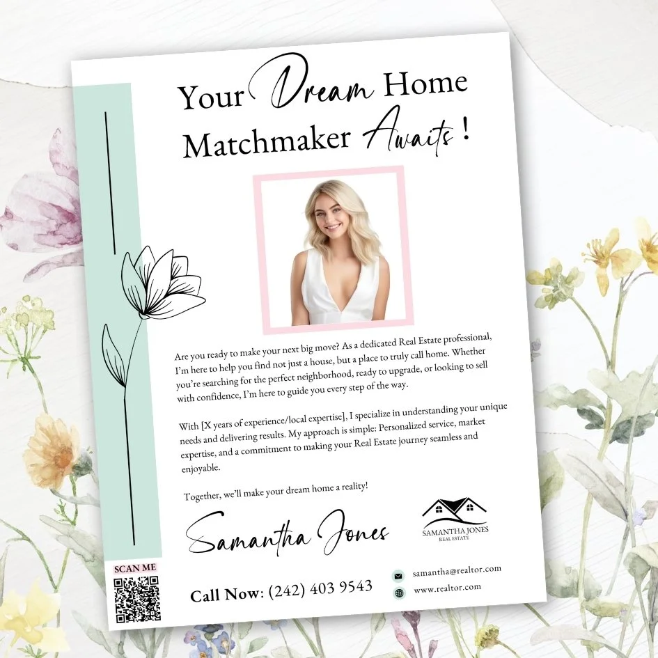 Printable Agent Introduction Letter - Spring-  The Ola Collection