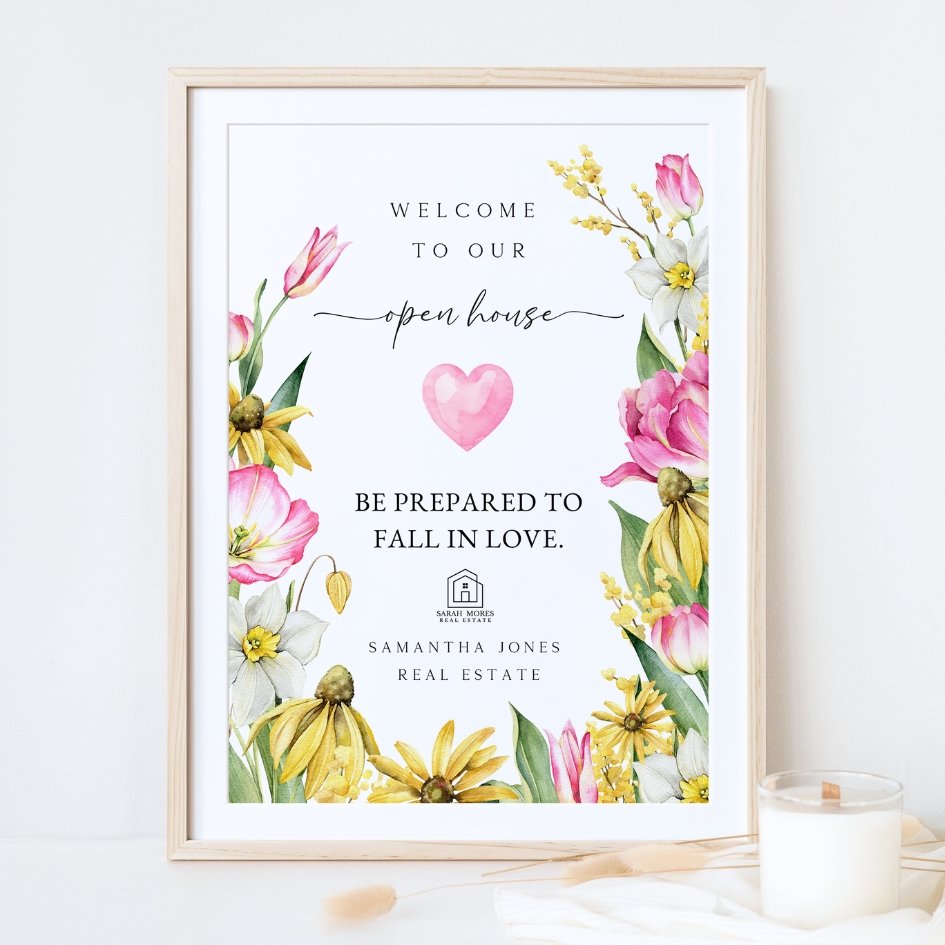 Printable Open House and Sign-in sheet - Spring- The Ily Collection