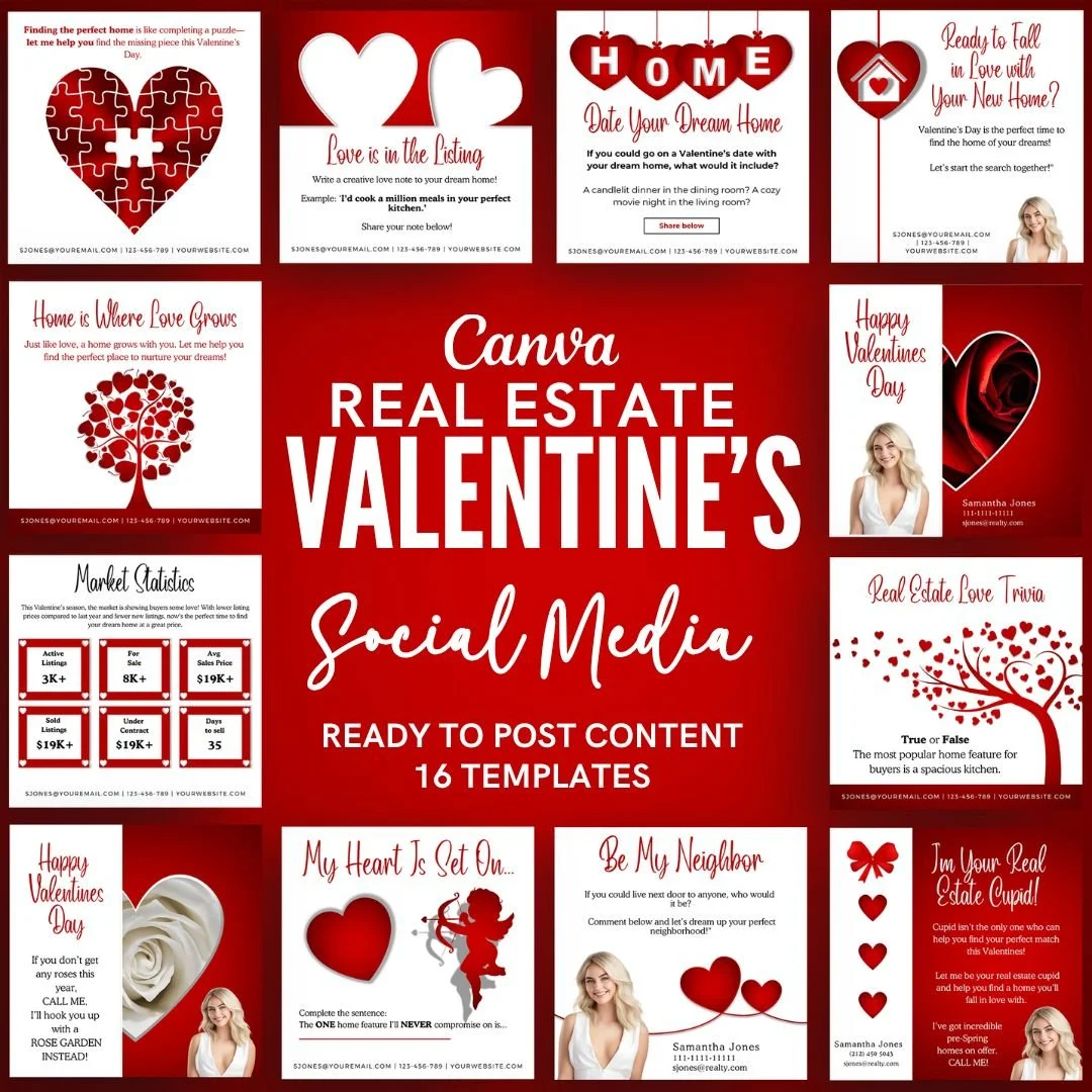 +16 Social media templates - Valentine's Day - The Wow Collection