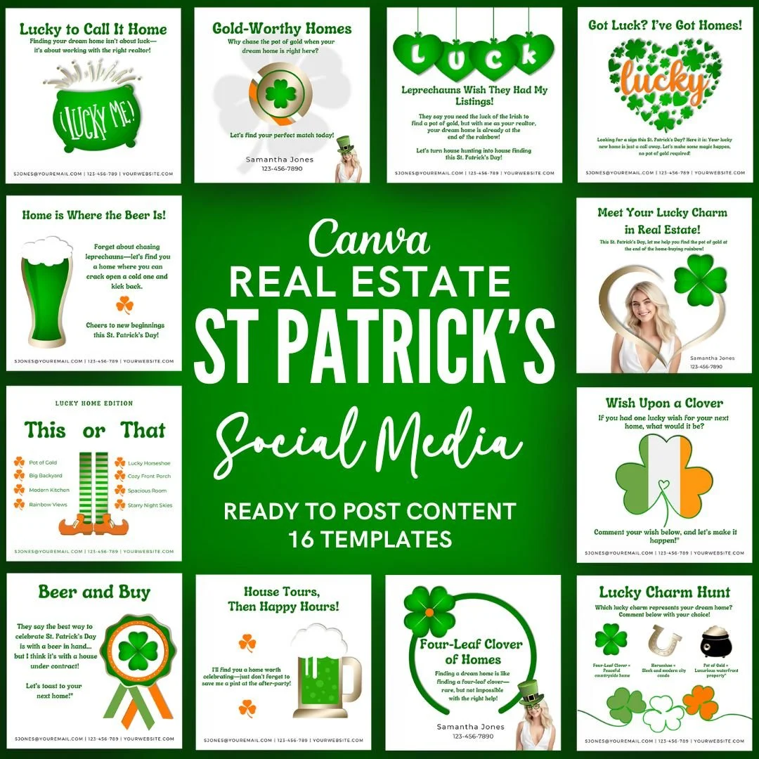 '+16 Social media templates - St Patrick's Day - The Wow Collection