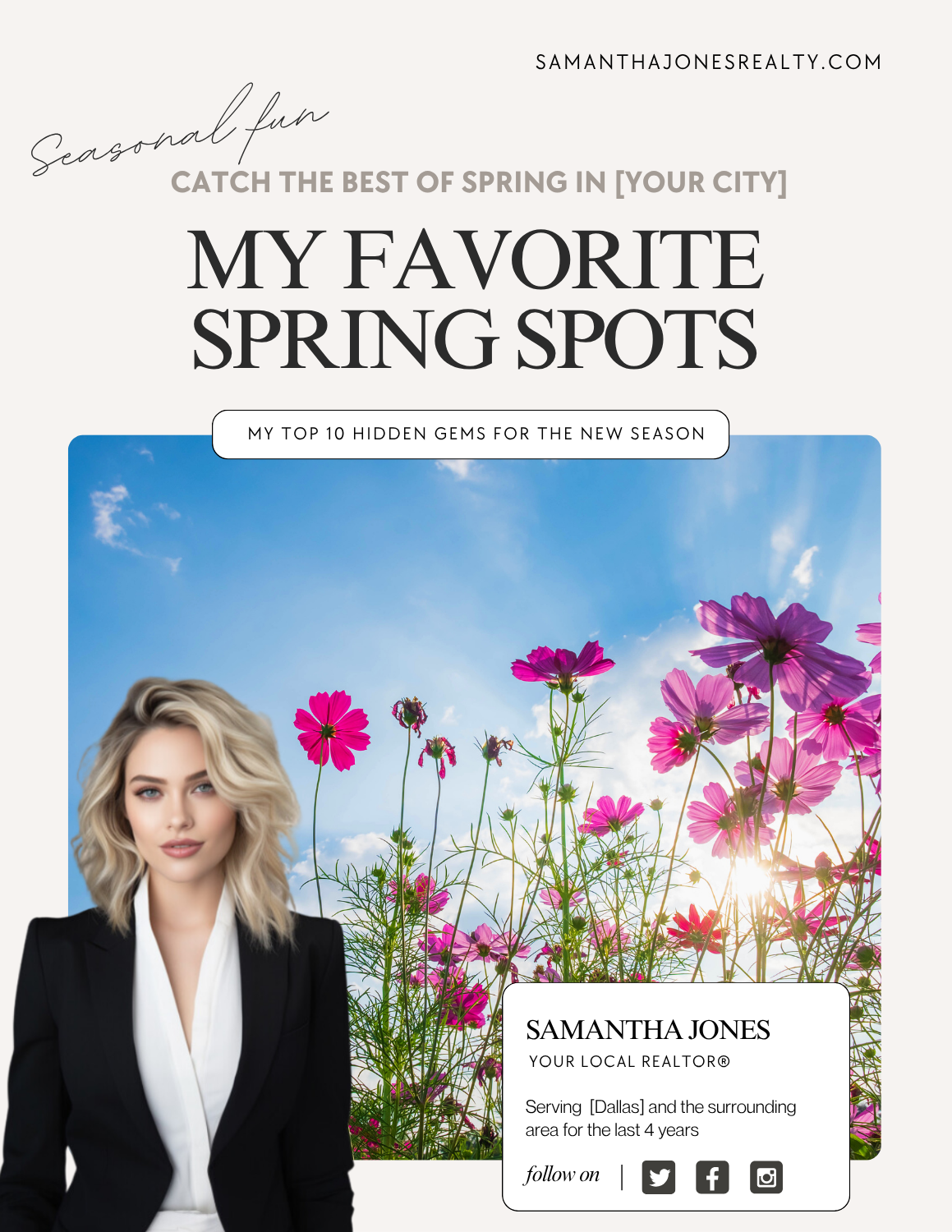LOCAL GUIDE – THE BEST PLACES TO CATCH THE HEART OF SPRING - LEAD MAGNET – APRIL