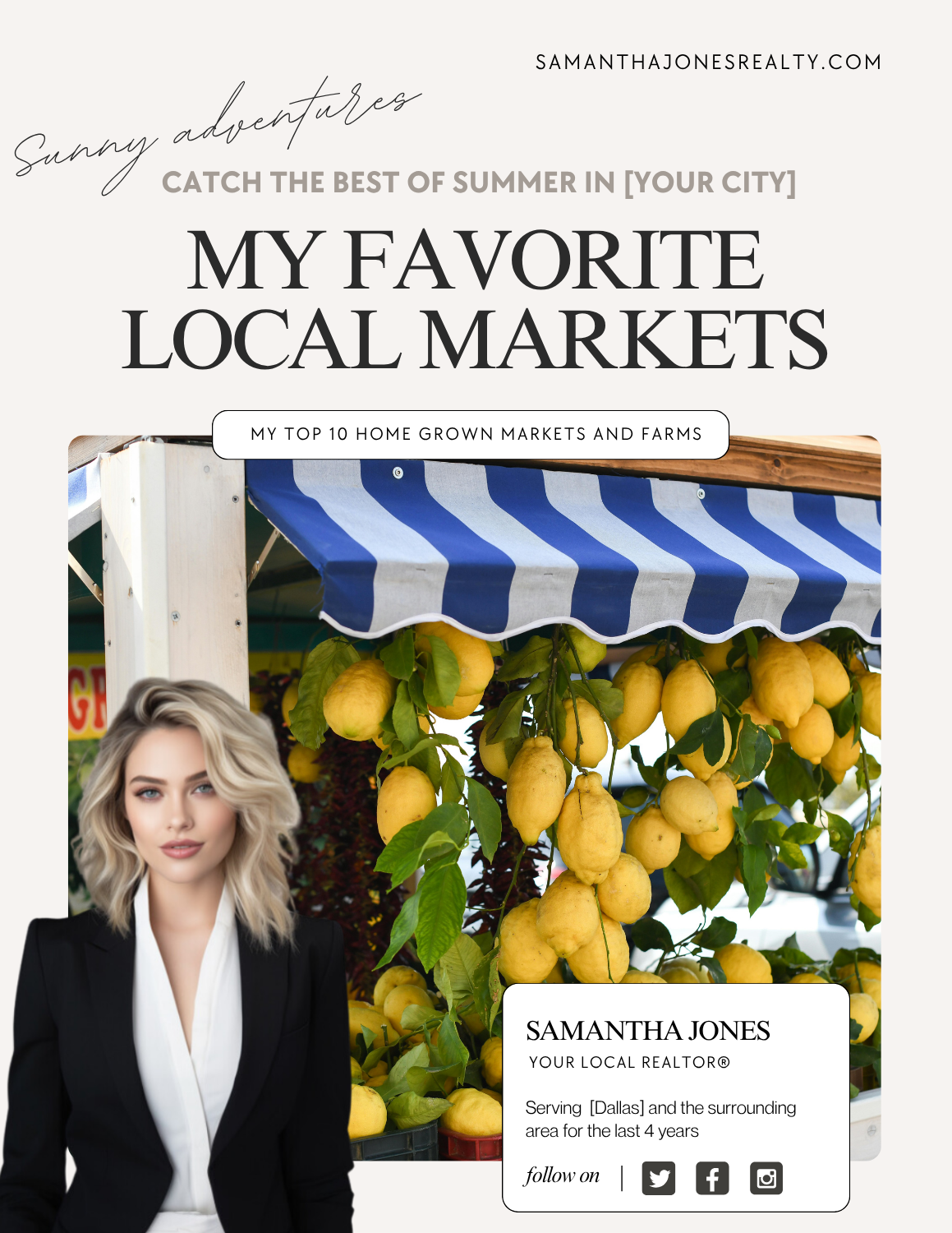 LOCAL GUIDE – 10 MUST SEE LOCAL MARKETS - LEAD MAGNET – JUNE