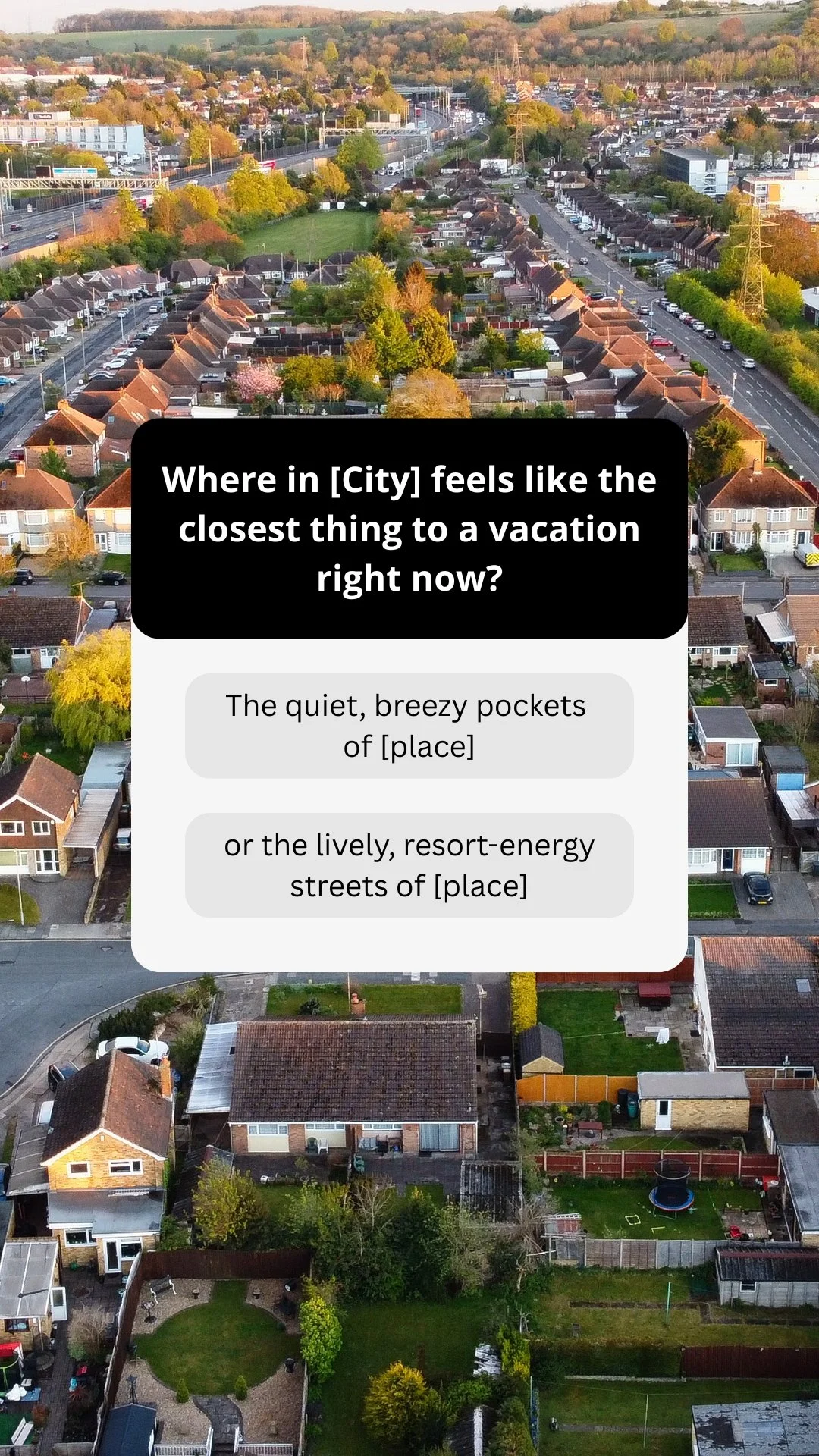 Engagement Poll - August - Local Neighborhoods &amp; places